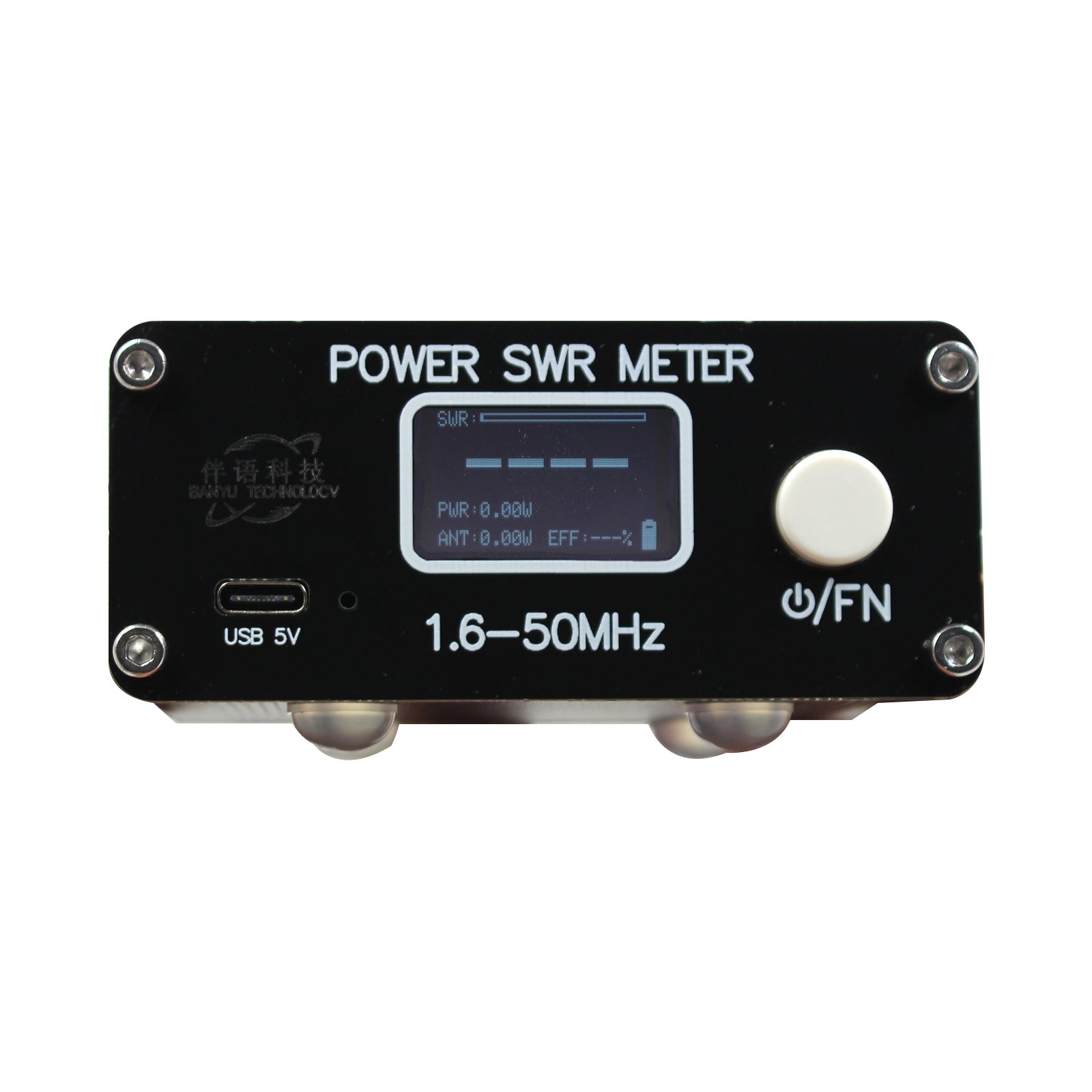 QRP 150W 1.6-50MHz SWR HF Misuratore di onde stazionarie a onde corte SWR/FM/AM/CW Misuratore di potenza
