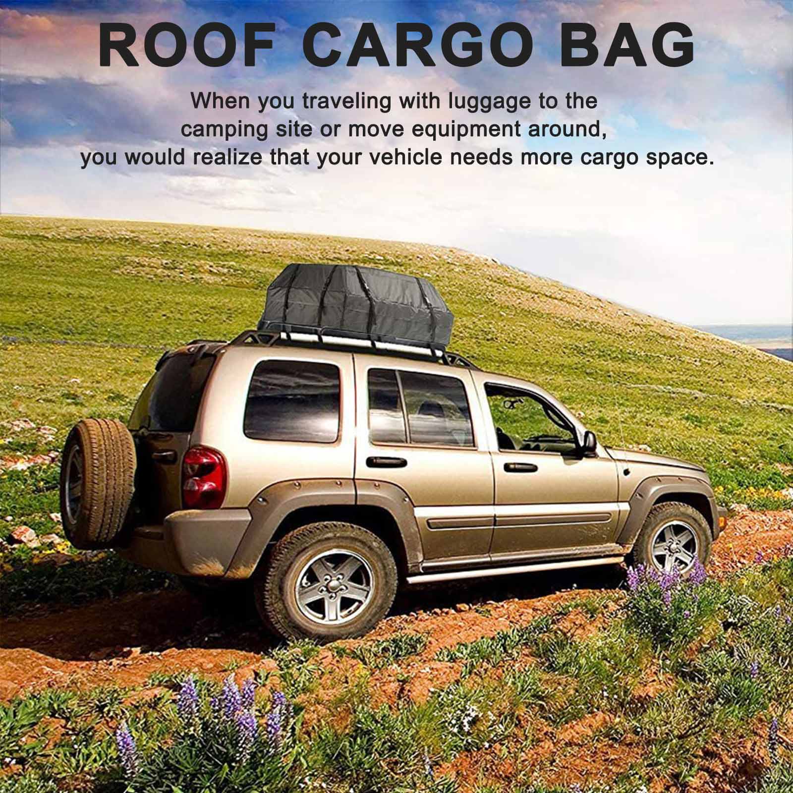 Sac étanche pour porte-bagages de toit de voiture, sac de transport de bagages, sac cube avec tapis antidérapant