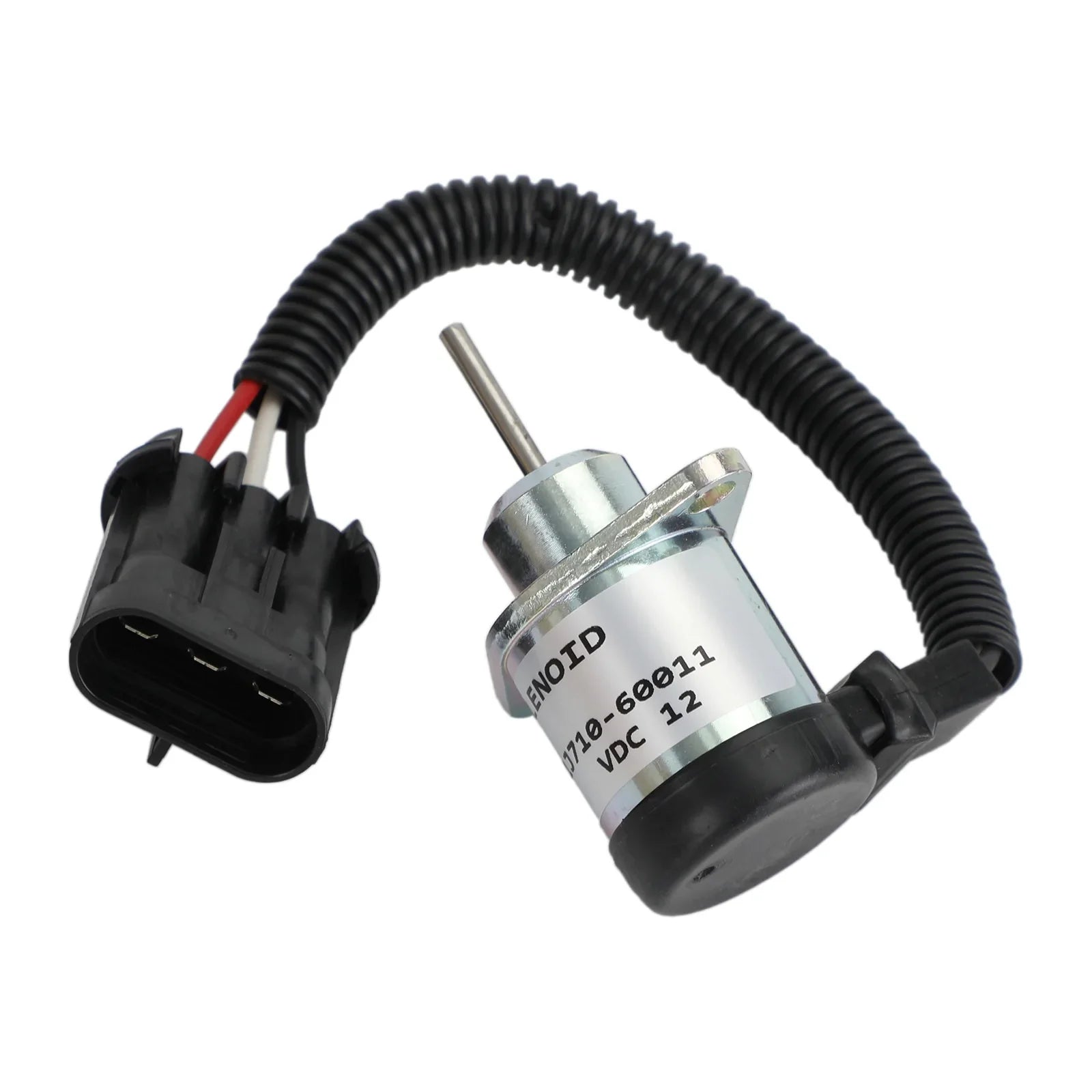 1J710-60011 Solenoide de apagado de 12 V compatible con motor Kubota V2607