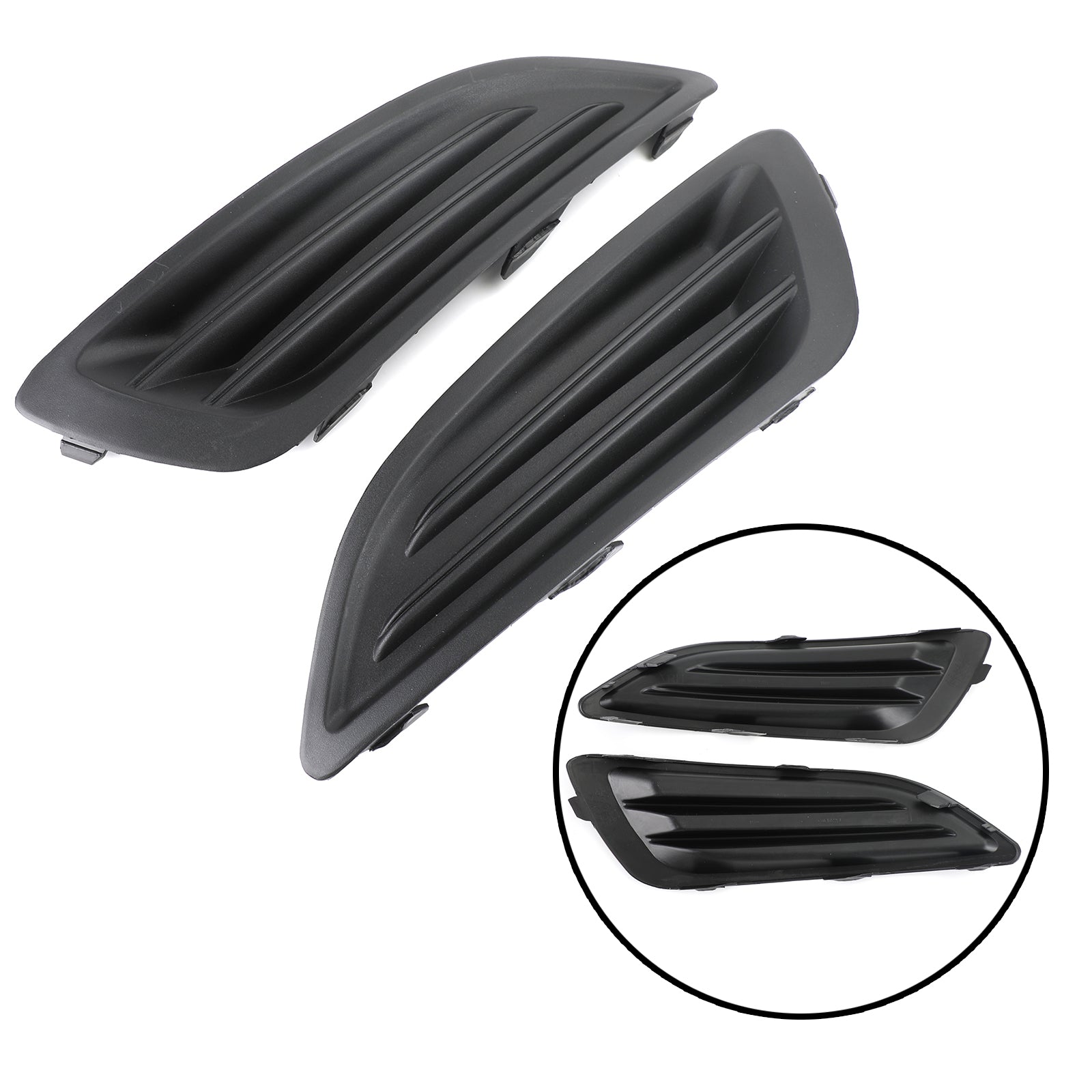 Garniture de cache antibrouillard avant gauche et droite pour Ford Fiesta 1.0 1.6 2014-2018 générique