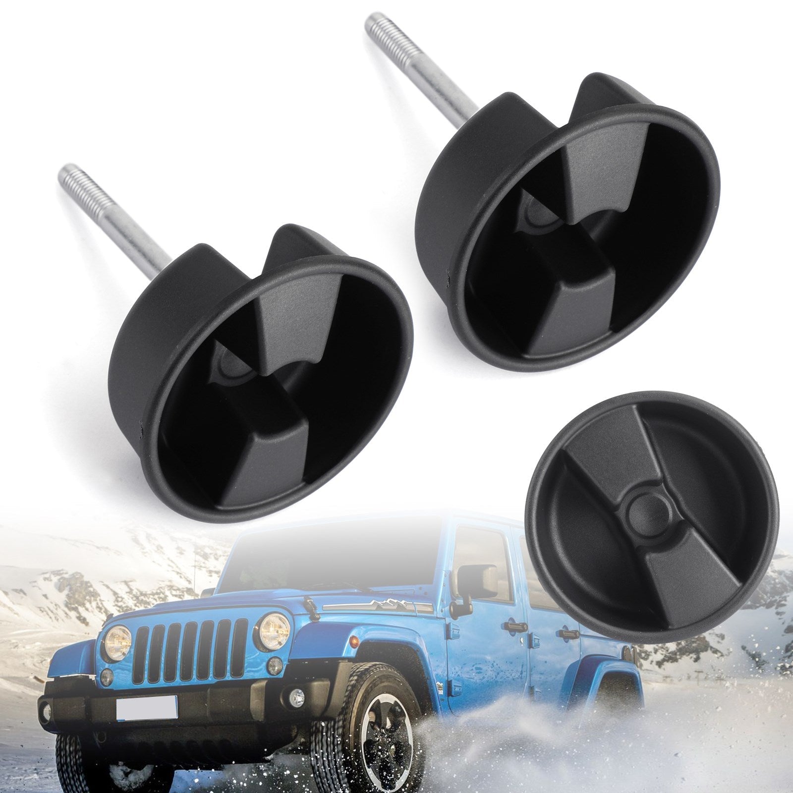 2 szt. Jeep Wrangler 2007-2017 Hardtop Freedom Górne śruby gałki montażowej