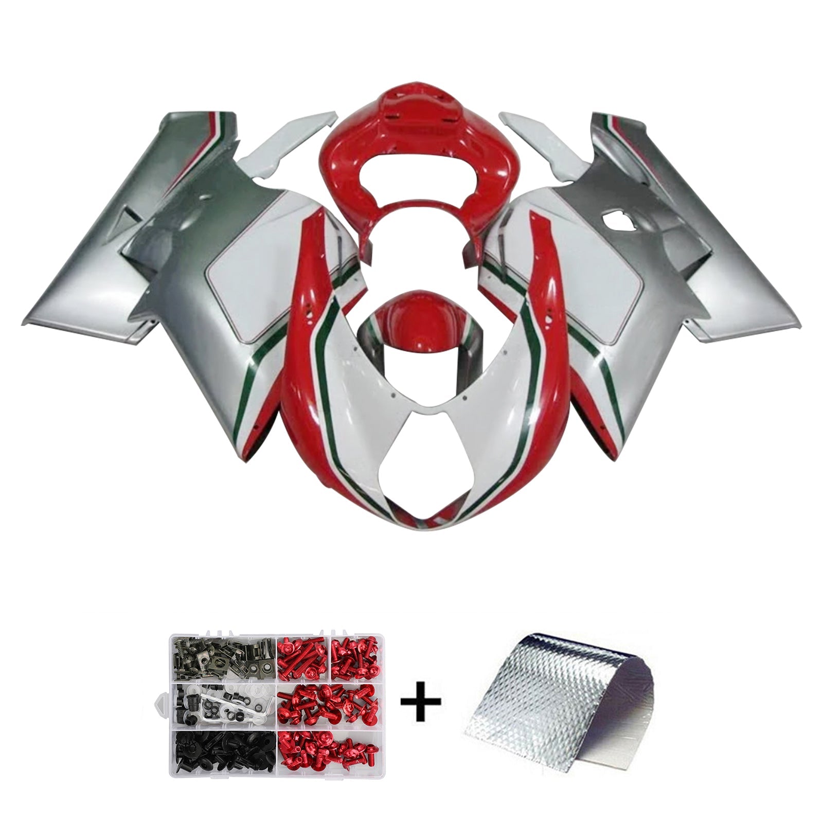 Amotopart MV Agusta F4 1000 2005-2006 Kit carena carrozzeria in plastica ABS