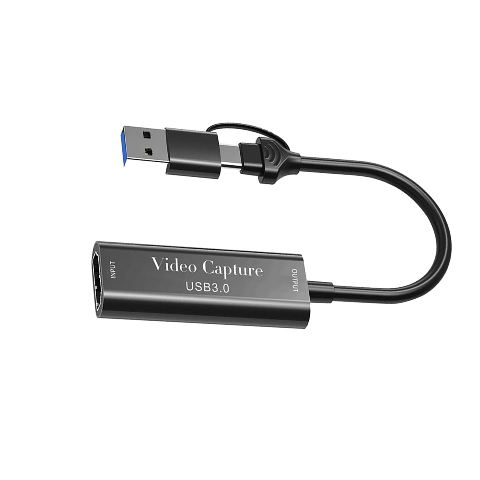 Tarjeta de captura de vídeo 4K HD dos en uno USB3.0 tipo C, transmisión en vivo de juegos 1080P60Hz