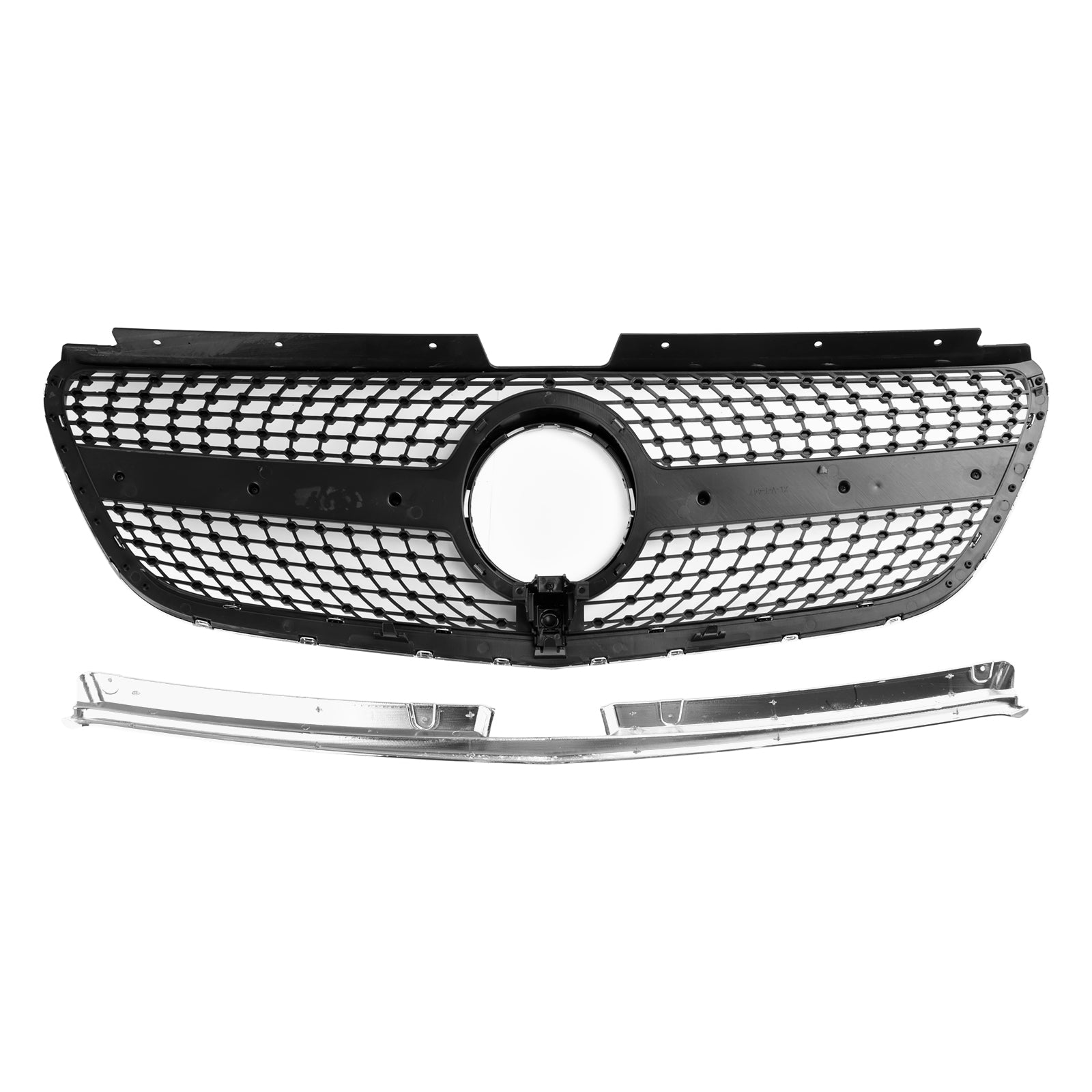 Grille de pare-chocs avant en diamant pour Mercedes Vito W447 2015-2019 GT Stlye