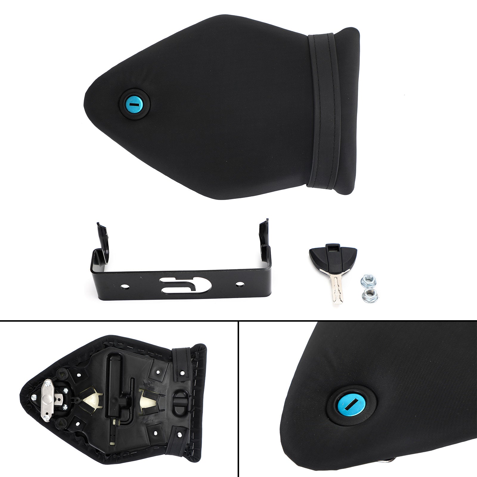 Cojín Del Asiento Trasero Del Pasajero Negro Para Bmw S1000Rr 09-18 10 11 12 13 14 15 Genérico