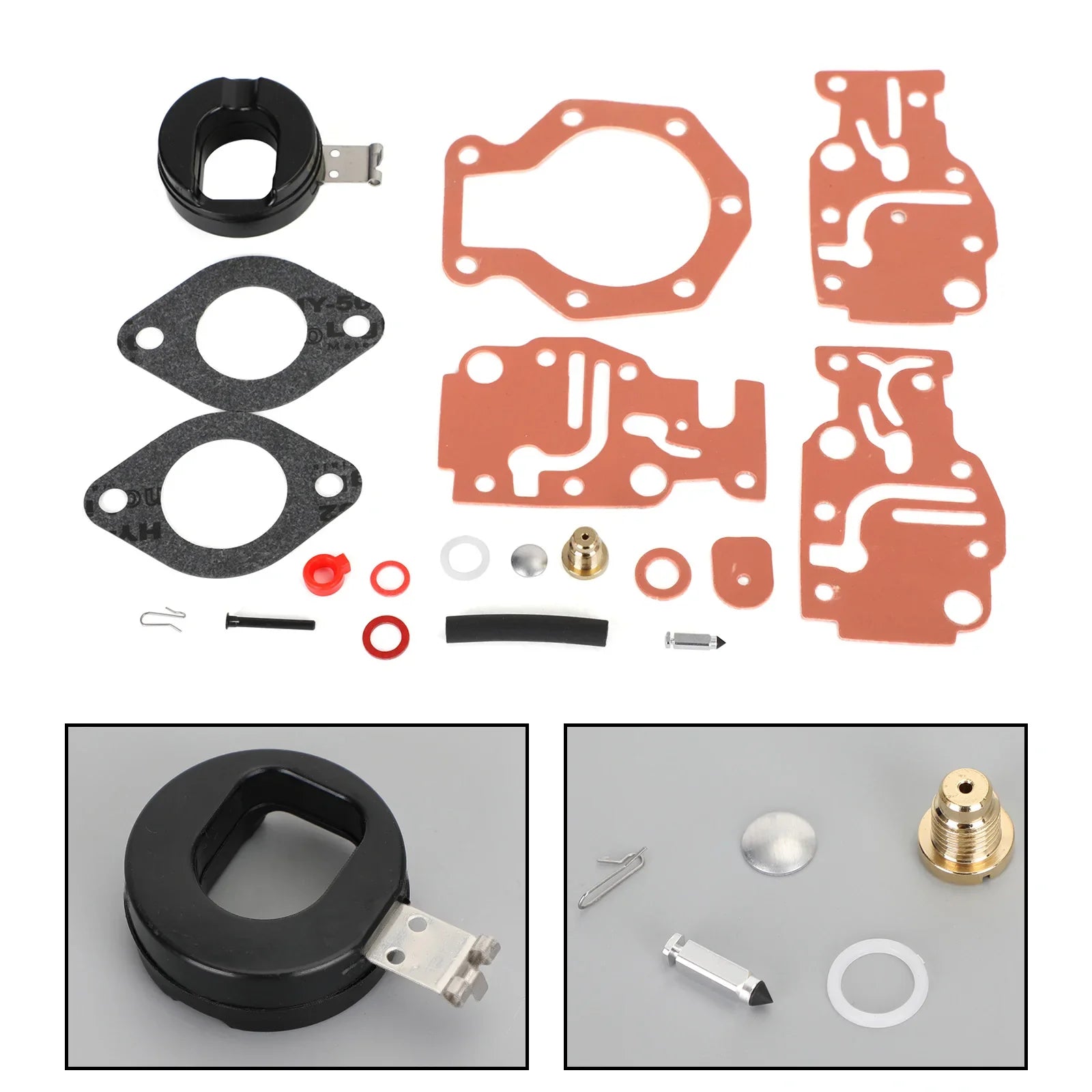 Kit de reconstrucción de carburador para Johnson/Evinrude 6 8 9.9 15 20 HP 0439073