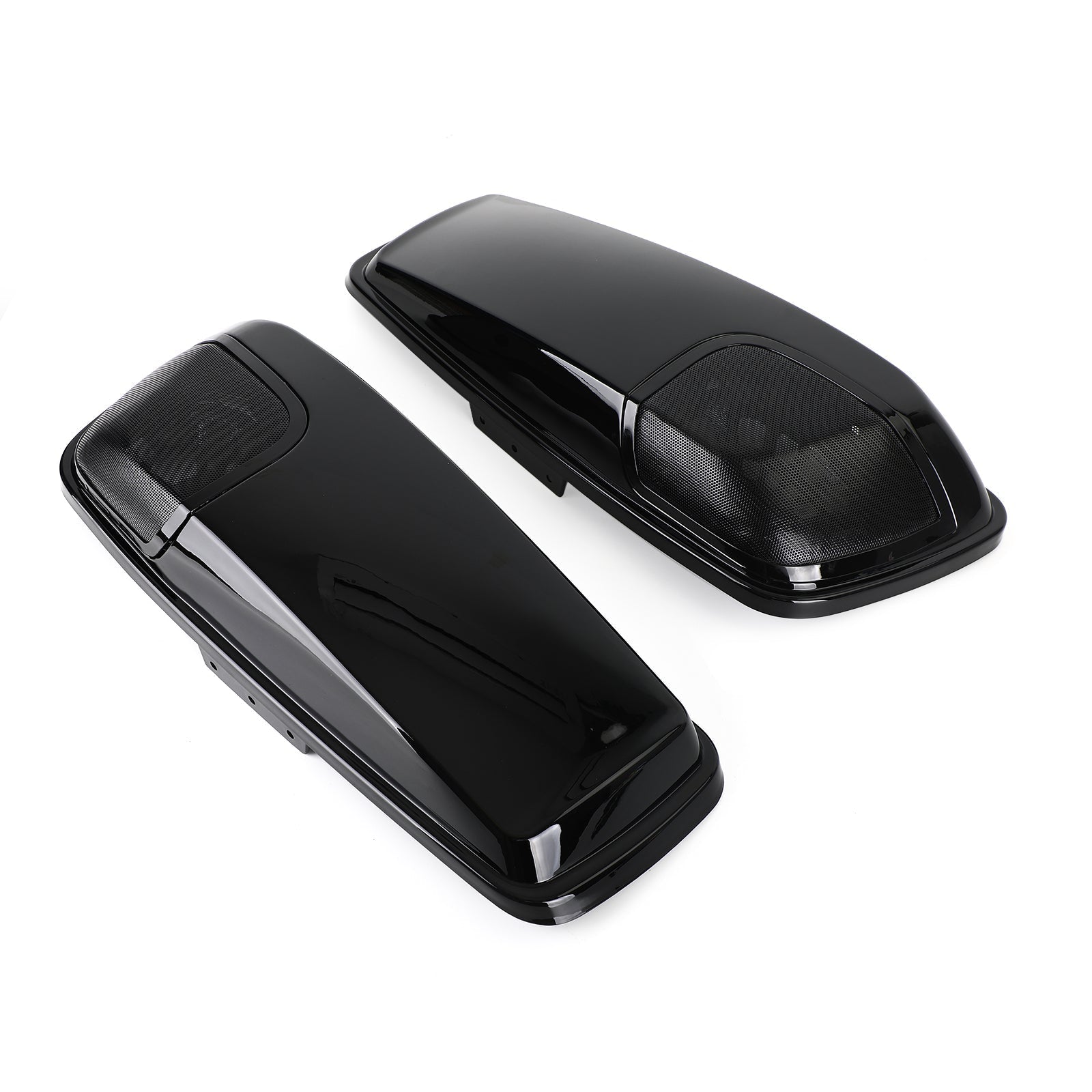5 x 7 cubiertas de altavoces de color negro intenso para bolsa de viaje genérica Street Glide CVO 2014-2020