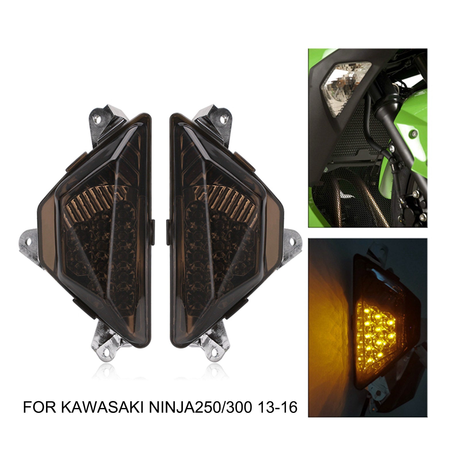 KAWASAKI NINJA 250 300 2013-2016 Lámpara LED de señal de giro delantera para motocicleta