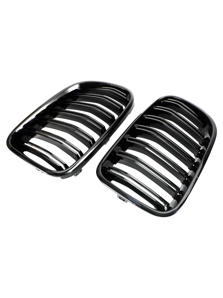 BMW X3 F25 2011-2014 Grille de calandre de pare-chocs avant noir brillant double ligne