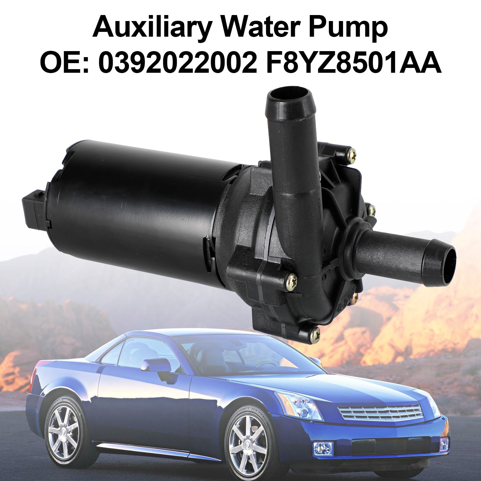 Pompe à eau auxiliaire électrique pour moteur Cadillac STS XLR V 2006-2009 0392022002 F8YZ8501AA