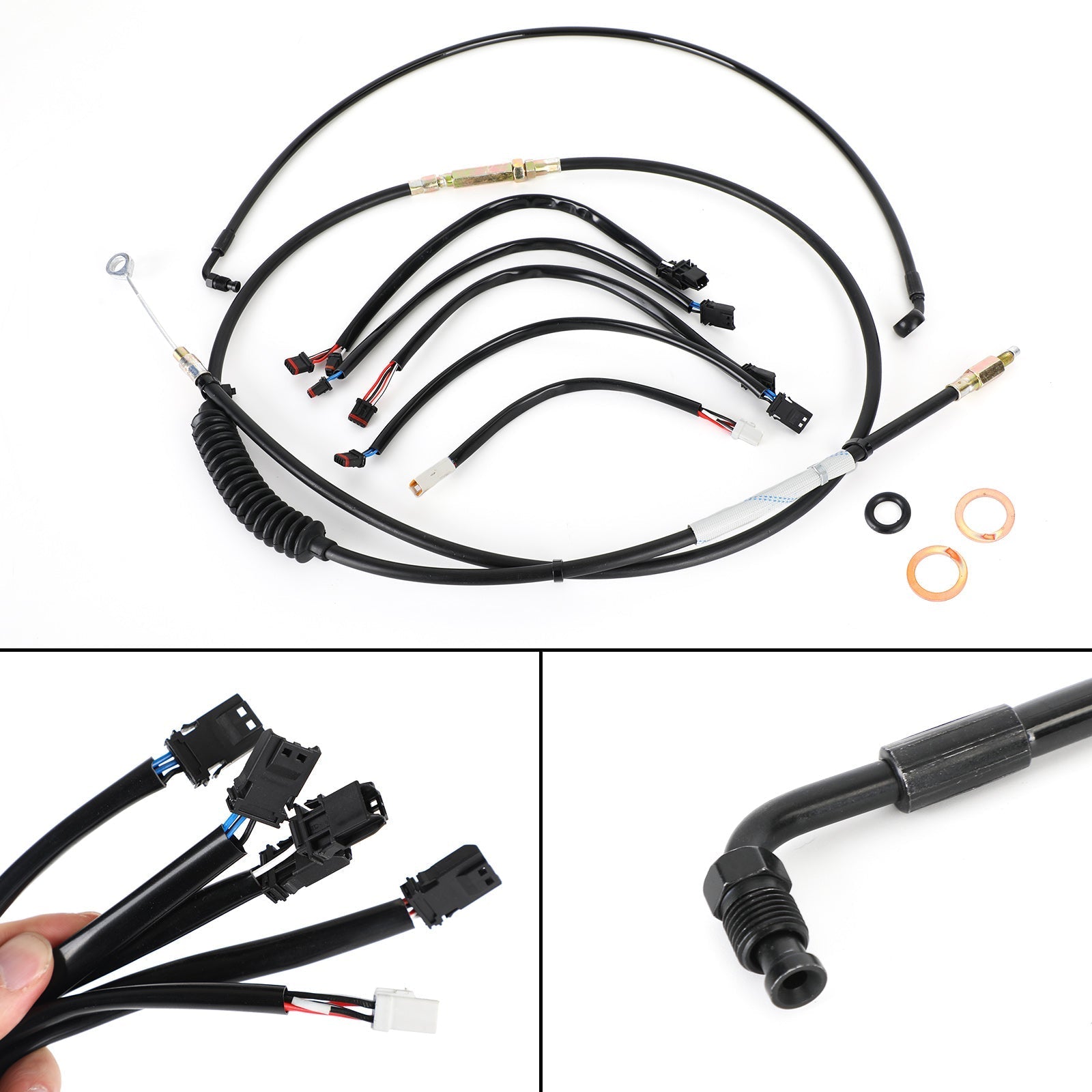 Kit de cables de manillar de 16" para Harley Low Rider S FXLRS 114 2020-2021 Genérico