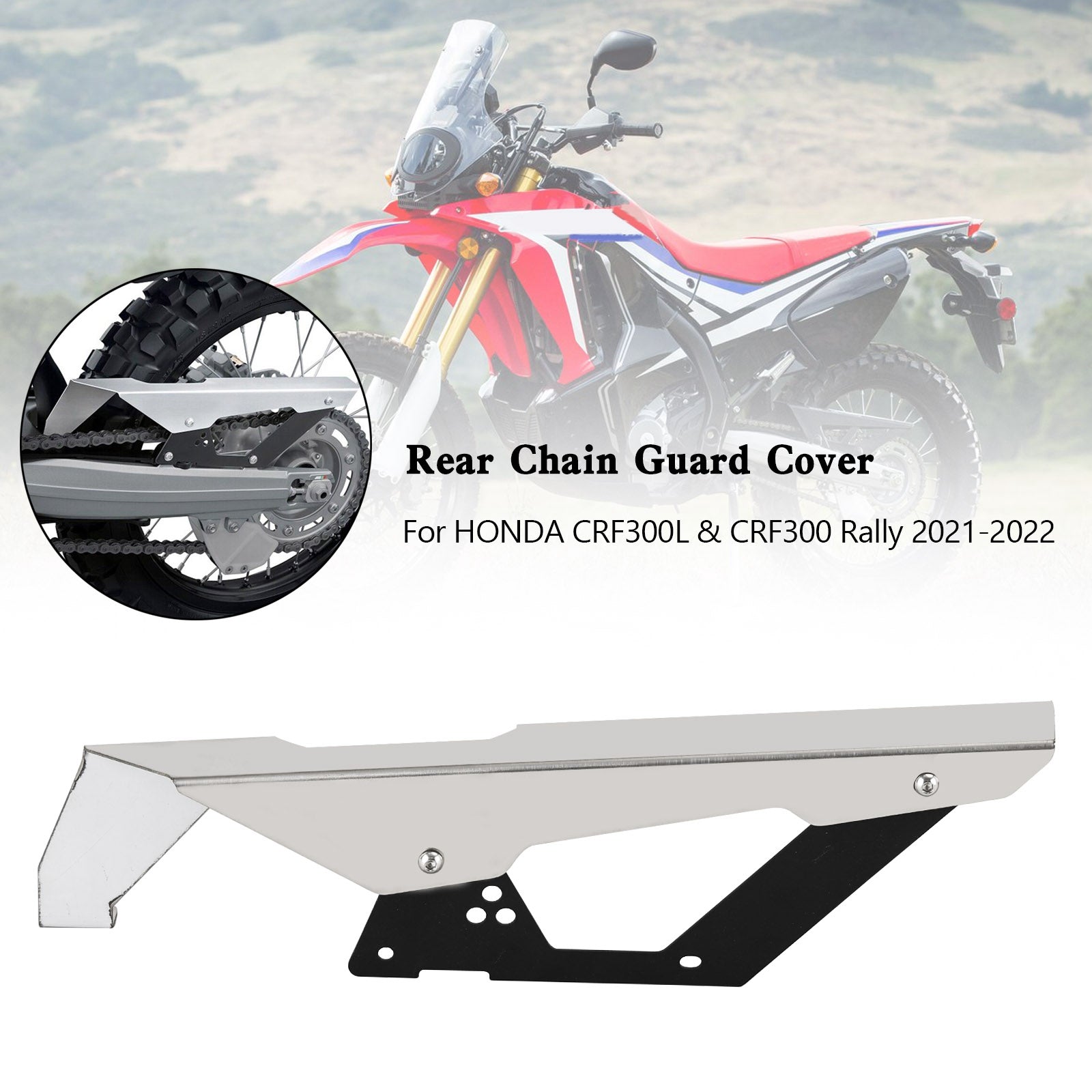 Couvercle de protection de garde-chaîne de pignon pour HONDA CRF300L LA rallye ND16 2021-2022