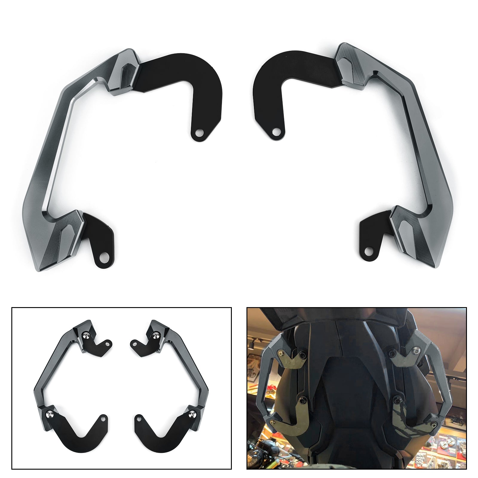 Soporte de mano para reposabrazos de pasajero trasero de motocicleta para Honda CB650R 2019-2020 genérico