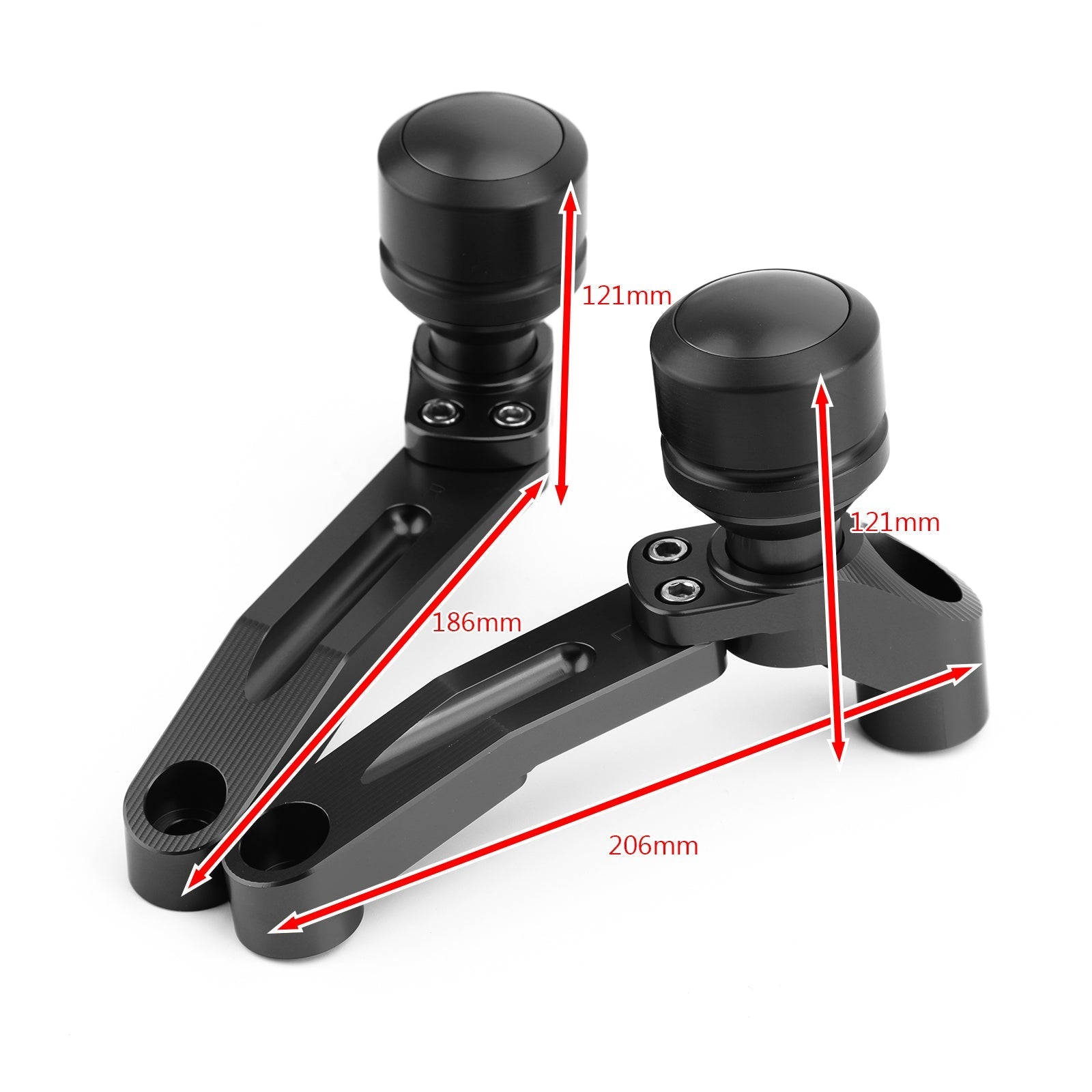 Kit de protectores contra choques del marco del motor para Honda CB650R 2019-2021, color negro, genérico