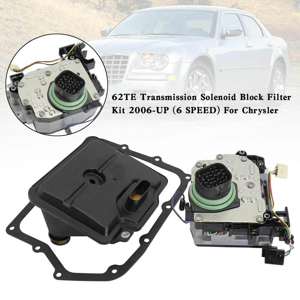 2006-2012 Chrysler Sebring/Convertible 62TE Kit de filtro de bloque de solenoide de transmisión (6 velocidades)