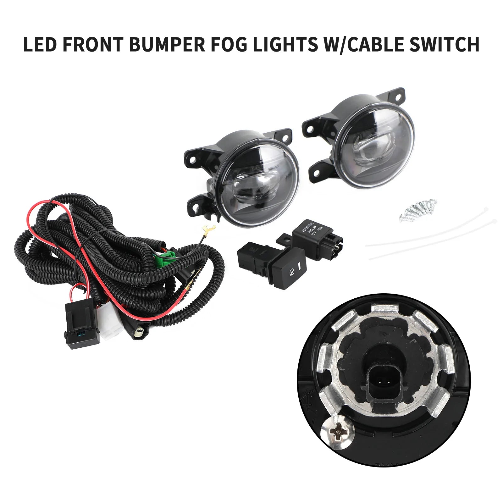 Kit de câblage de commutateur de lampe de conduite de phare antibrouillard avant LED pour Honda Civic 2022+ générique