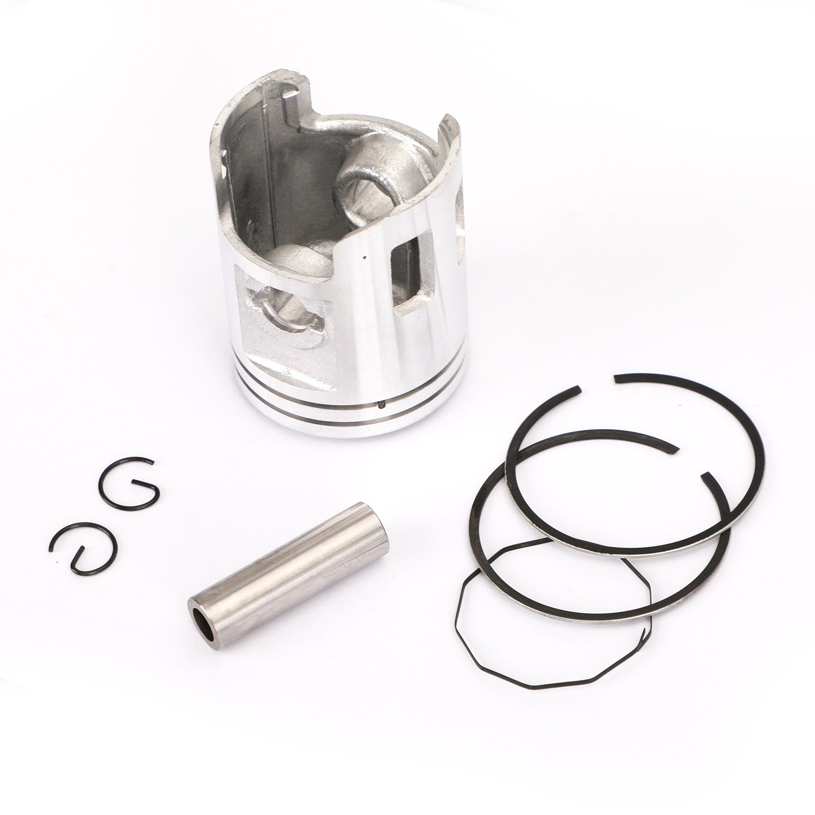 Kit de clips de goupille de segment de piston pour Yamaha Jog 90 91-97 Ya90 Axis 90 90-97 STD (50 mm) 0,25 mm (50,25 mm) 0,50 mm (50,50 mm) Taille d'alésage générique