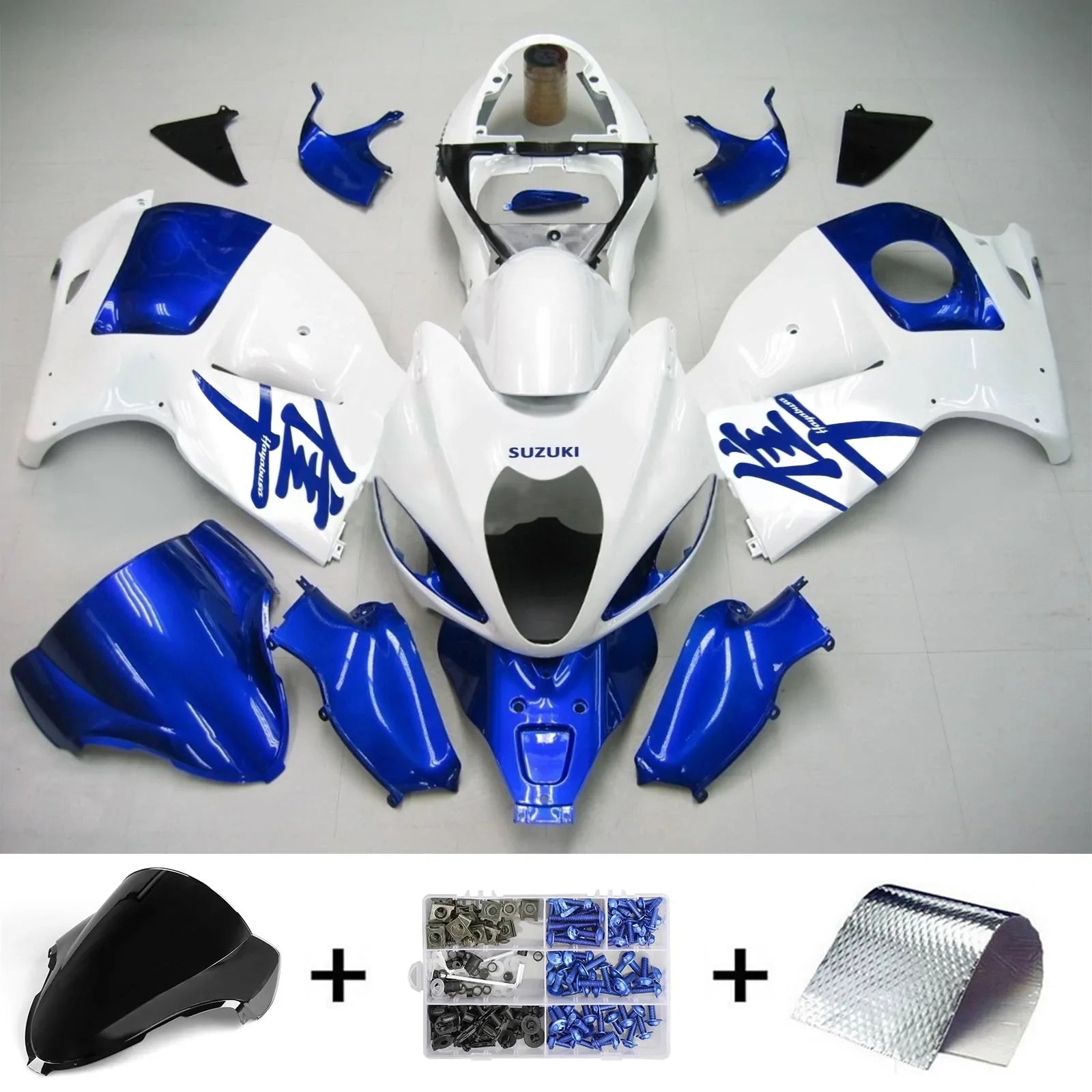 Amotopart Suzuki Hayabusa GSXR1300 1999-2007 Kit carenatura carrozzeria in plastica ABS