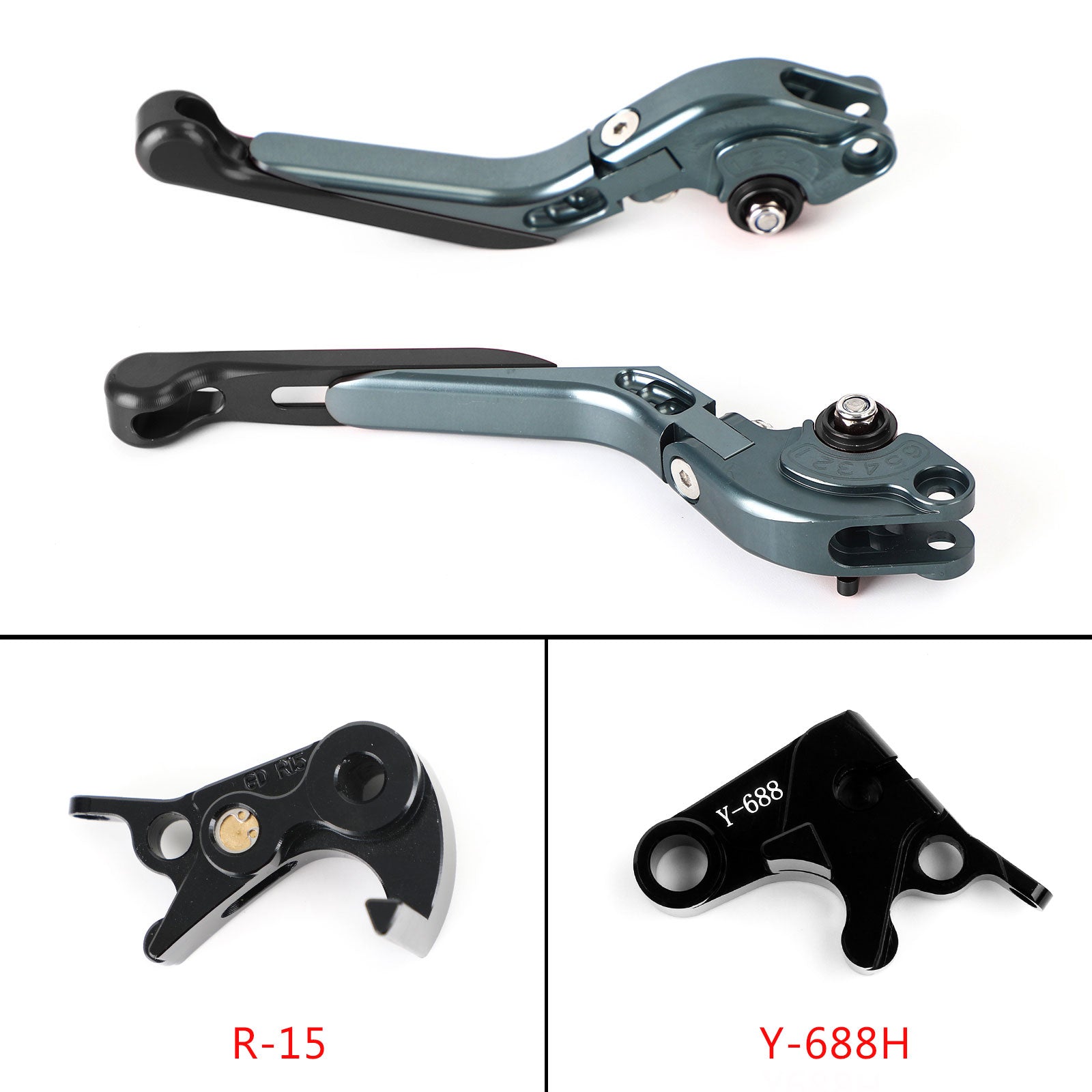 Palanca de freno de embrague ajustable para Yamaha MT-09 Tracer 900/GT 21-22 YZF R6 17-20 genérico