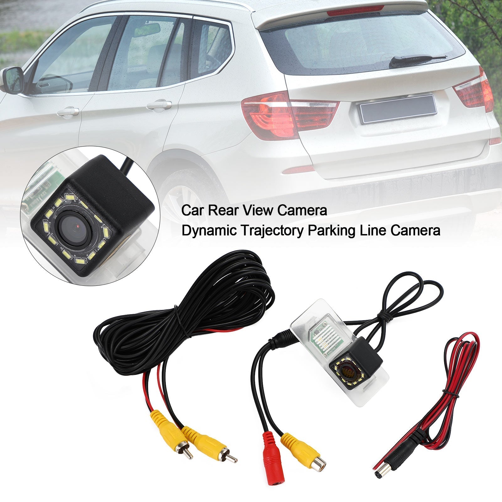 HD Dynamic Trajectory Track Car Rear View Camera Fit For E70 E71 E82 E83 E84