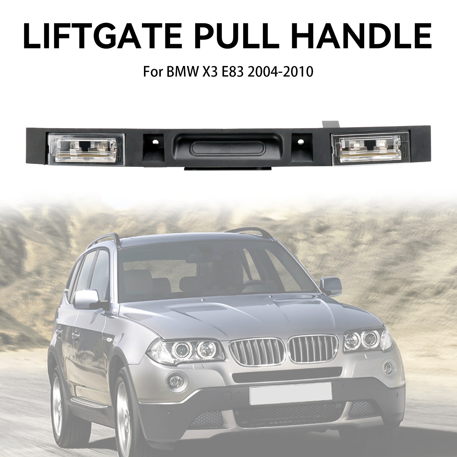 Assemblage de poignée de couvercle de coffre avec bouton de clé 51133403611 pour BMW X3 E83 2004-2010