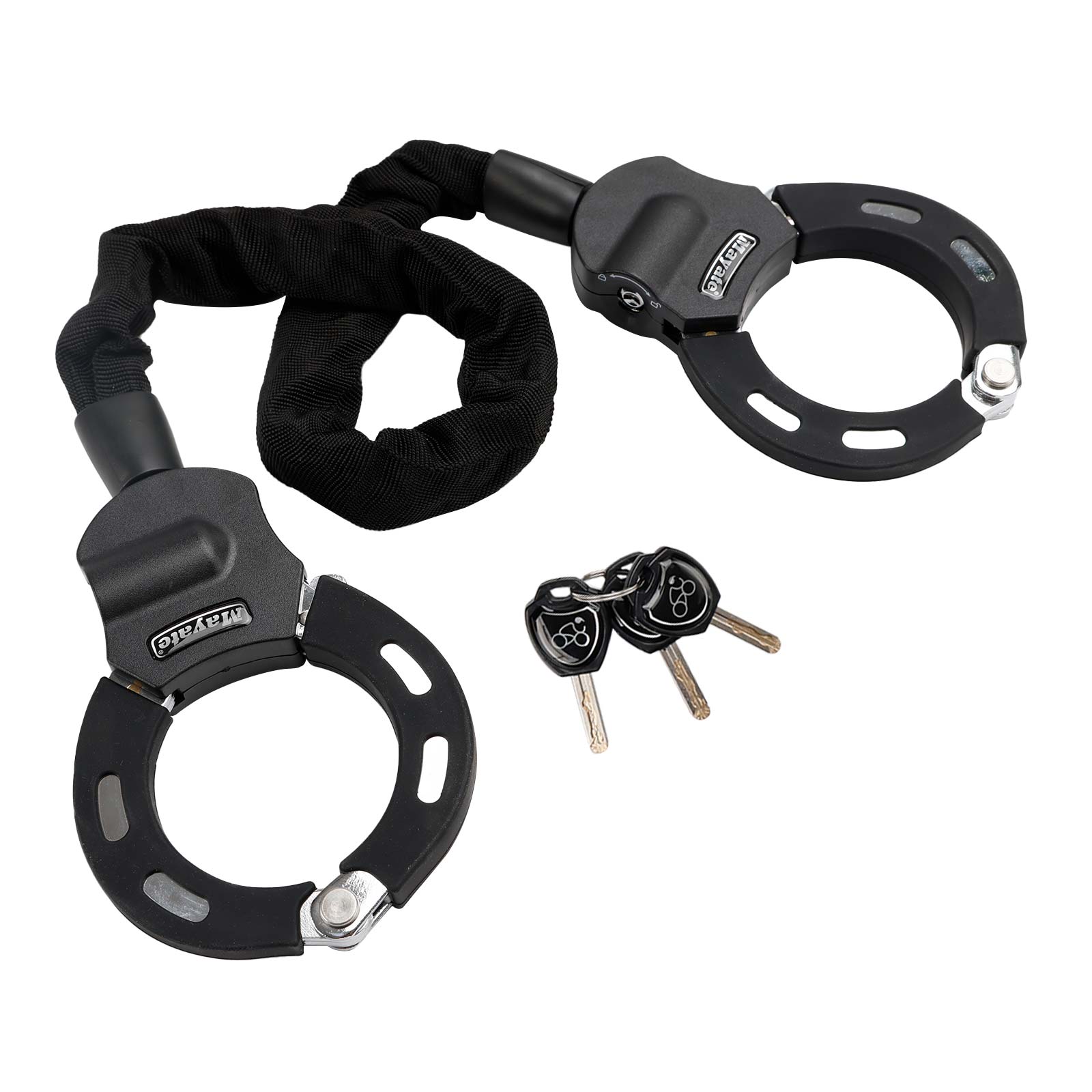 Serrure de Scooter électrique de vélo de moto avec clé serrure de chaîne de 60 cm antivol avec sac