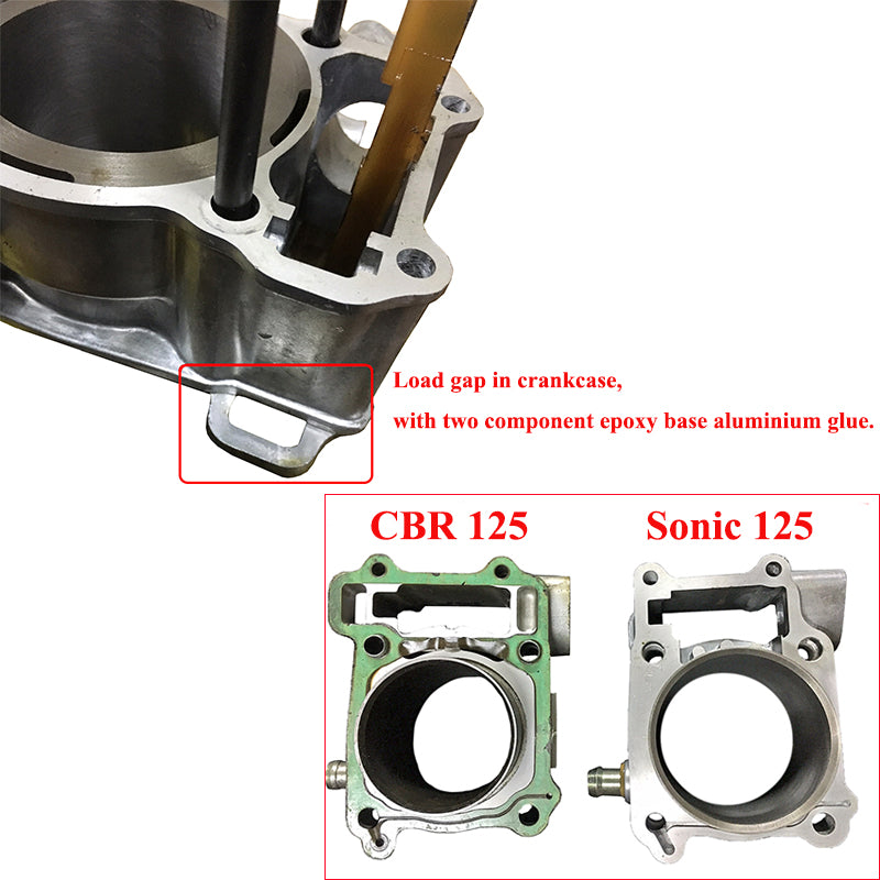 Kit cilindro 125cc per Honda CBR 125 R RW RT RS JC34 JC39 JC50 04-17 Sonic 125 Fedex Express