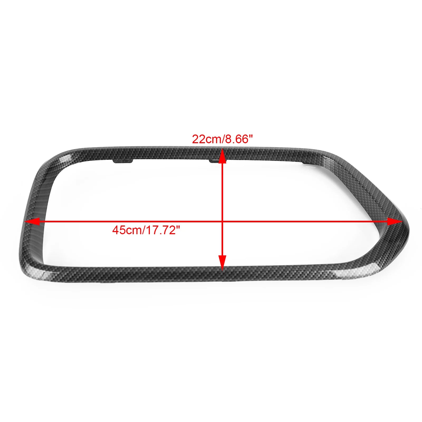 Embellecedor de marco de rejilla de parachoques delantero de fibra de carbono BMW X2 Series F39 2018-2021