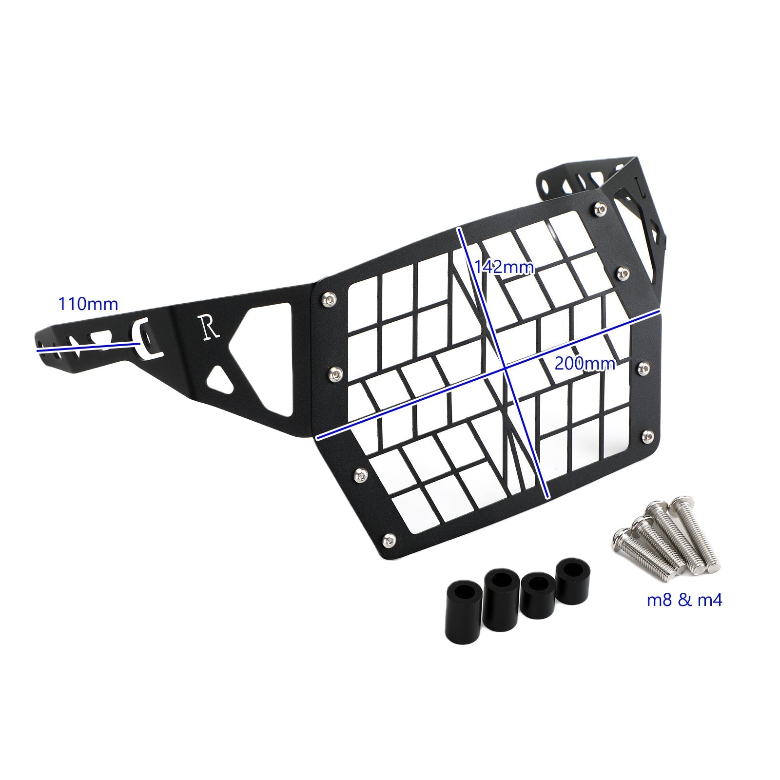 Kit de cubierta de protección de faro negro para Suzuki Dl1050 Xt A 19+ Genérico