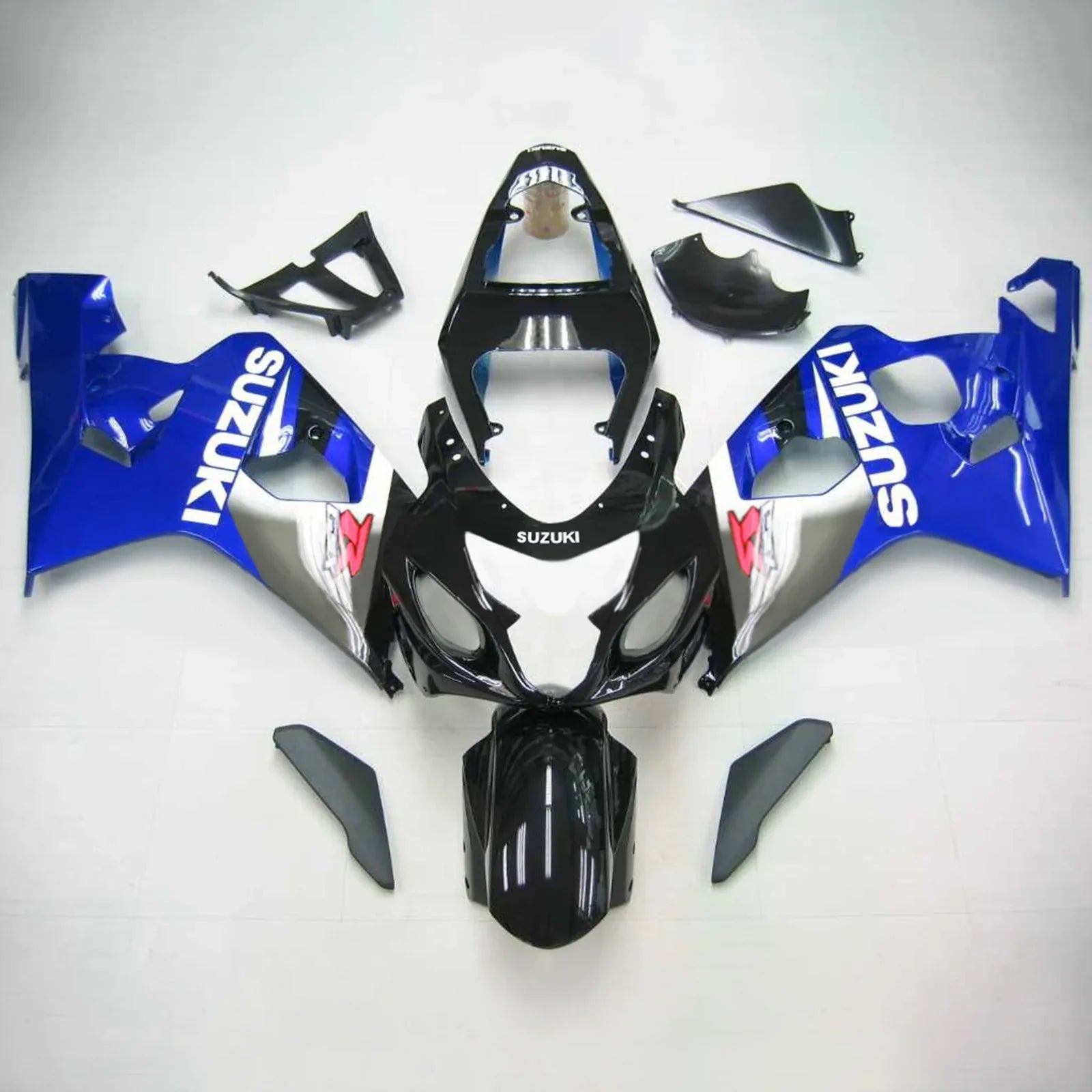 Amotopart Suzuki GSXR 600/750 2004-2005 Kit Carénage Carrosserie Plastique ABS