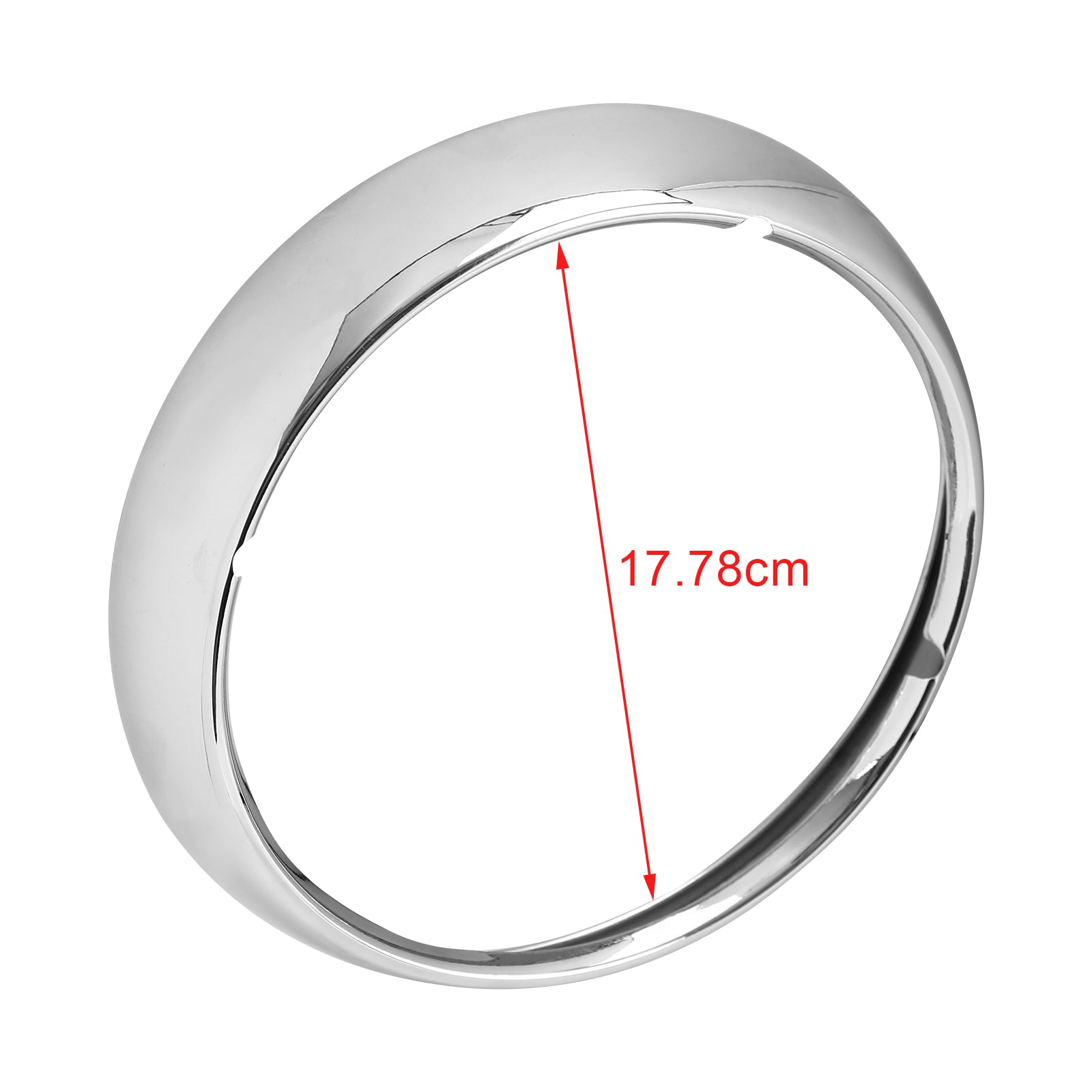 Cubierta de luz cromada para faros delanteros de 7 pulgadas para Touring Road King 67712-83A genérico