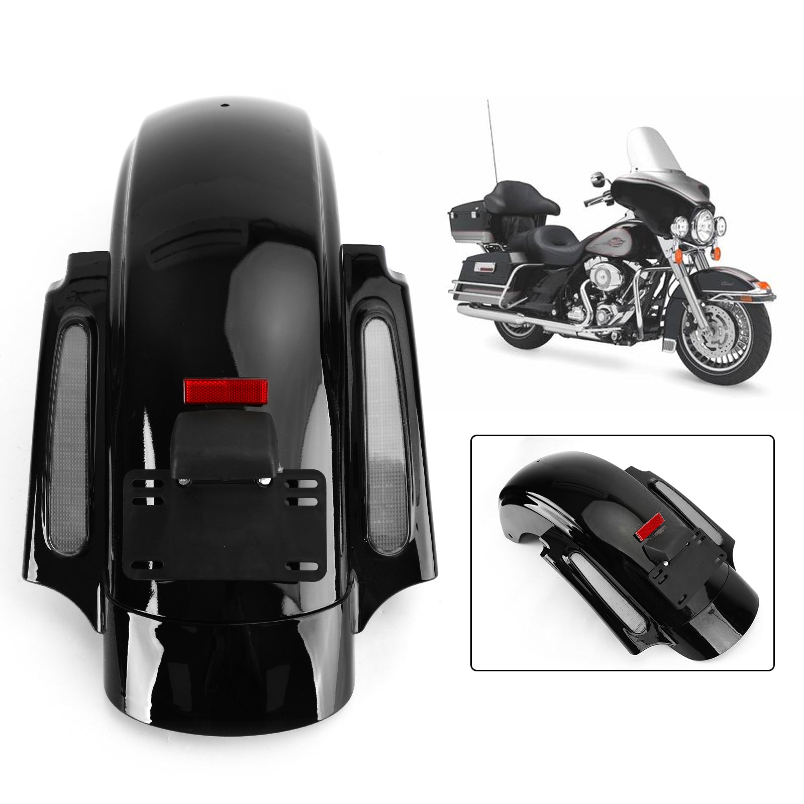 2009-2013 Touring Electra Road Street Glide FLHR takalokasuojan LED-järjestelmä