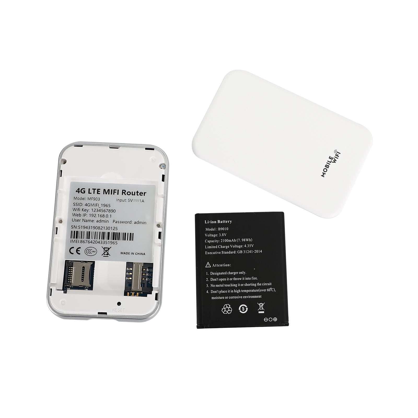 Ontgrendelde draagbare 4G LTE draadloze router Mobiele breedband WiFi Hotspot Dongle