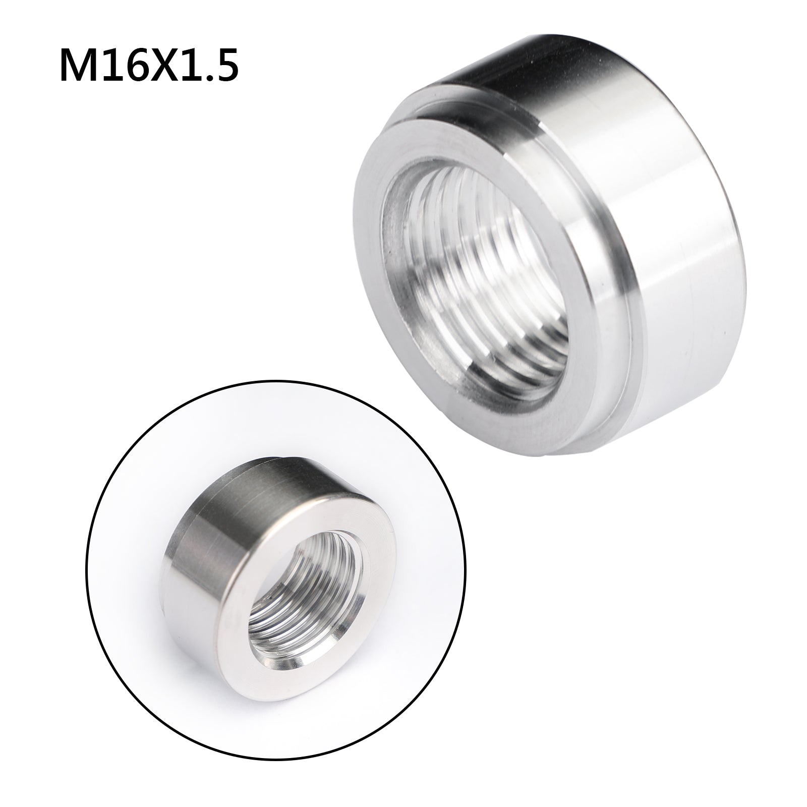 Bonde femelle en aluminium M16X1.5 à souder sur le raccord