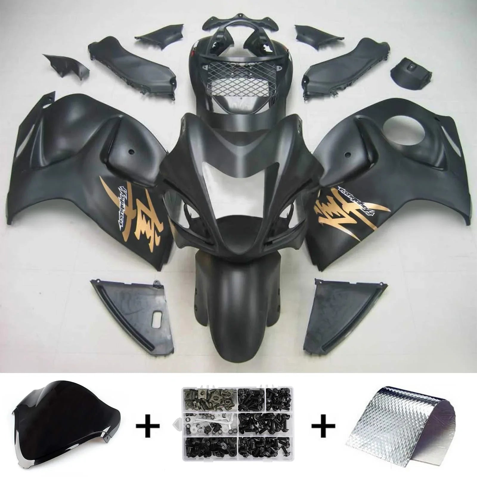 Amotopart Suzuki Hayabusa GSXR1300 2008-2020 Kit Carenado Carrocería Plástico ABS