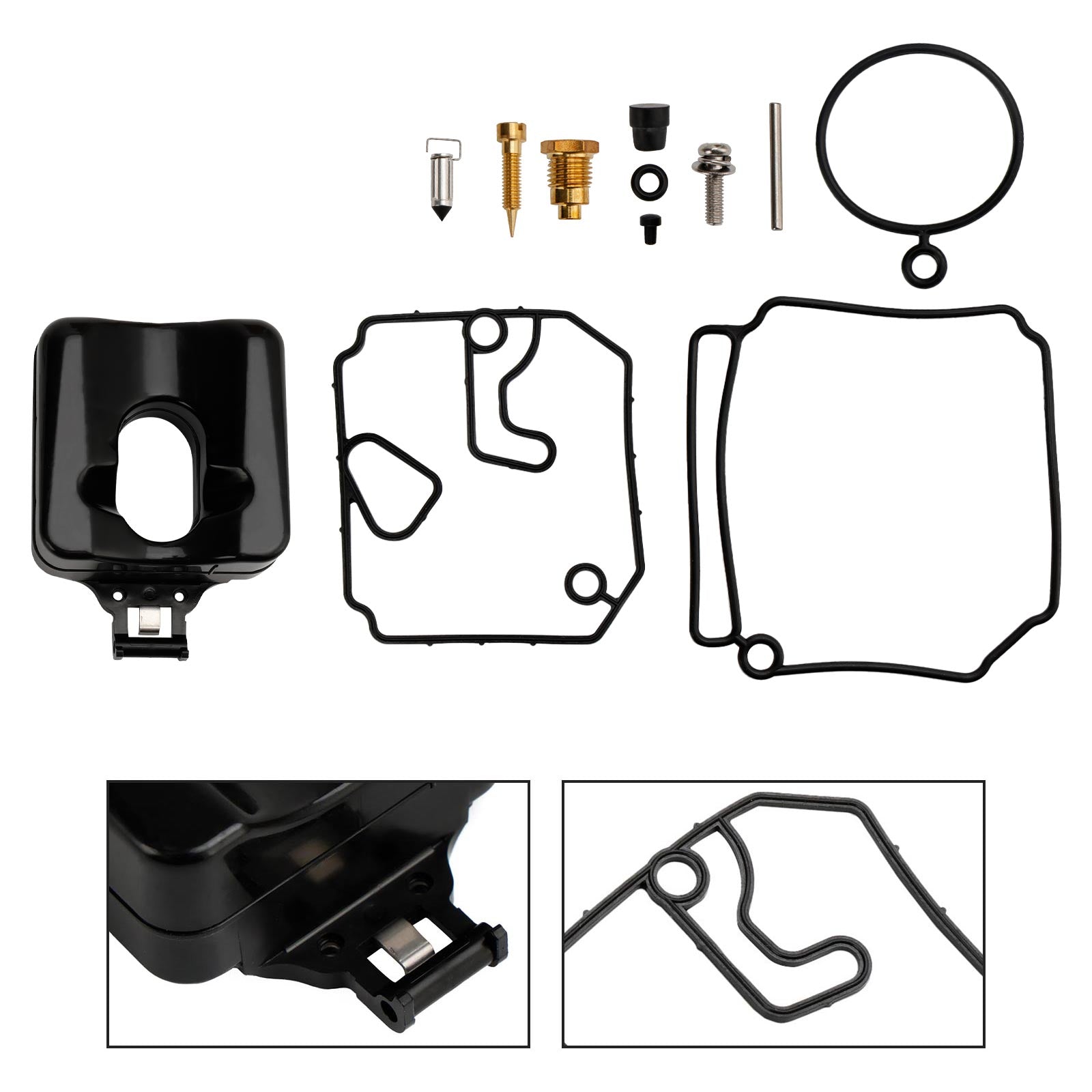 Kit de reconstrucción de carburador apto para motor fueraborda Yamaha de 2 tiempos 40HP 50HP