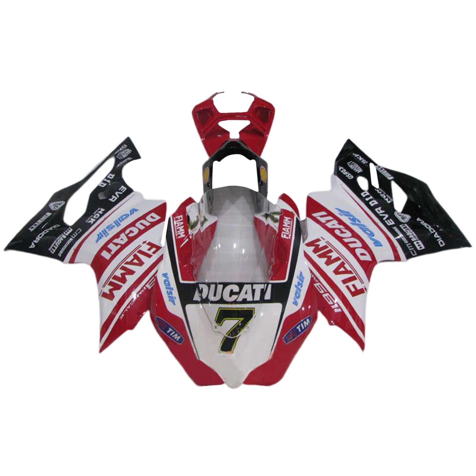 Amotopart Ducati 1199 899 2012-2015 Kit carena carrozzeria in plastica ABS