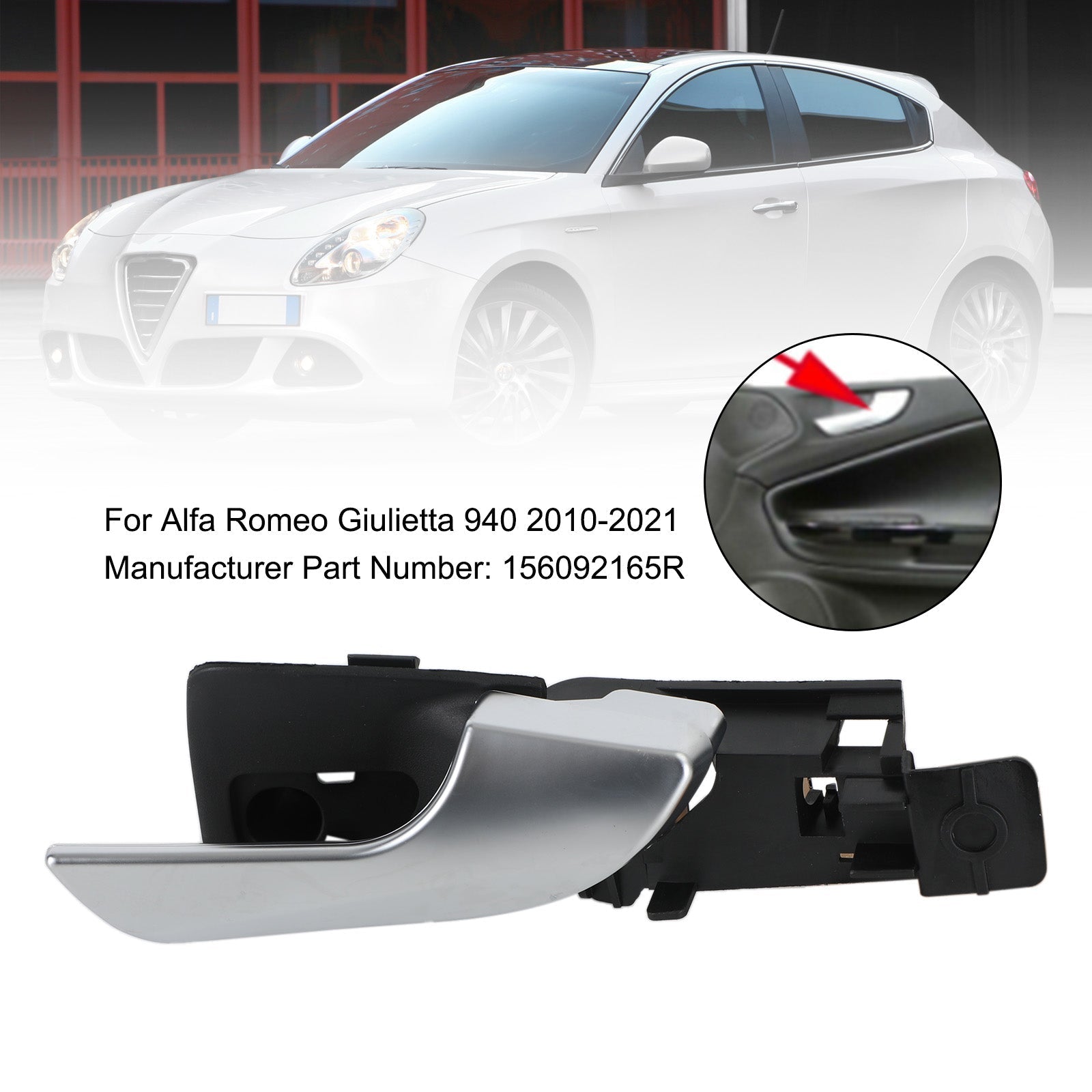 Ouvre-poignée de porte intérieure avant droite pour Alfa Romeo Giulietta 940 2010-2021 générique