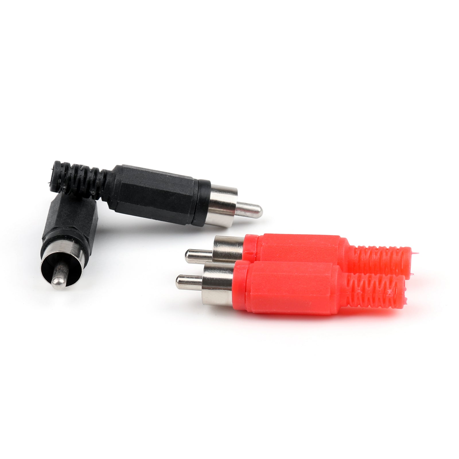 20 conectores de cable de audio tipo soldadura con enchufe RCA rojo y negro