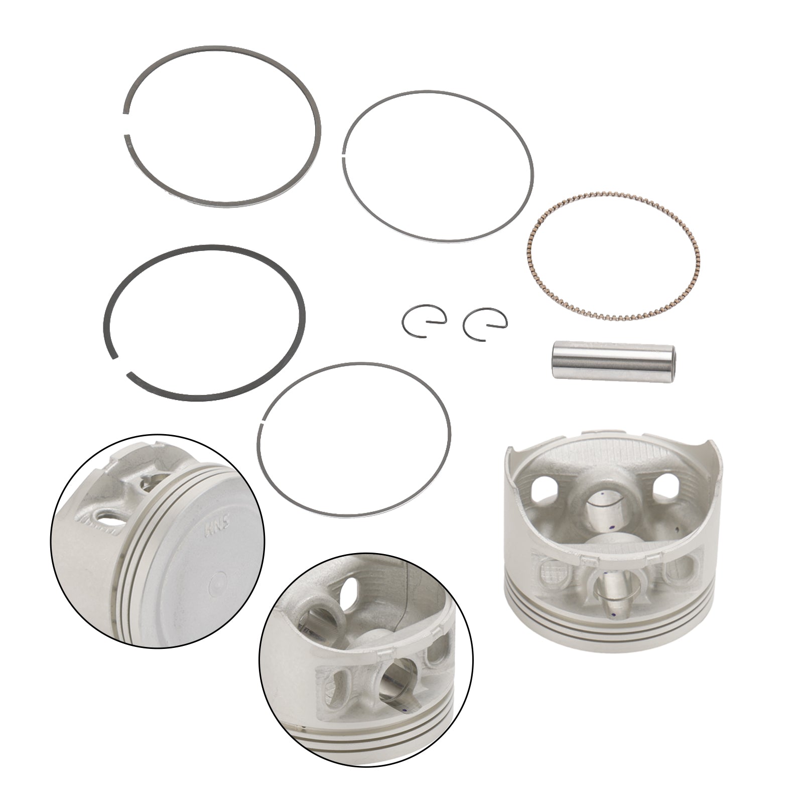 Kit de piston de moteur Honda Rancher Trx350Fe Te 2000-2006, alésage standard 78,5 mm