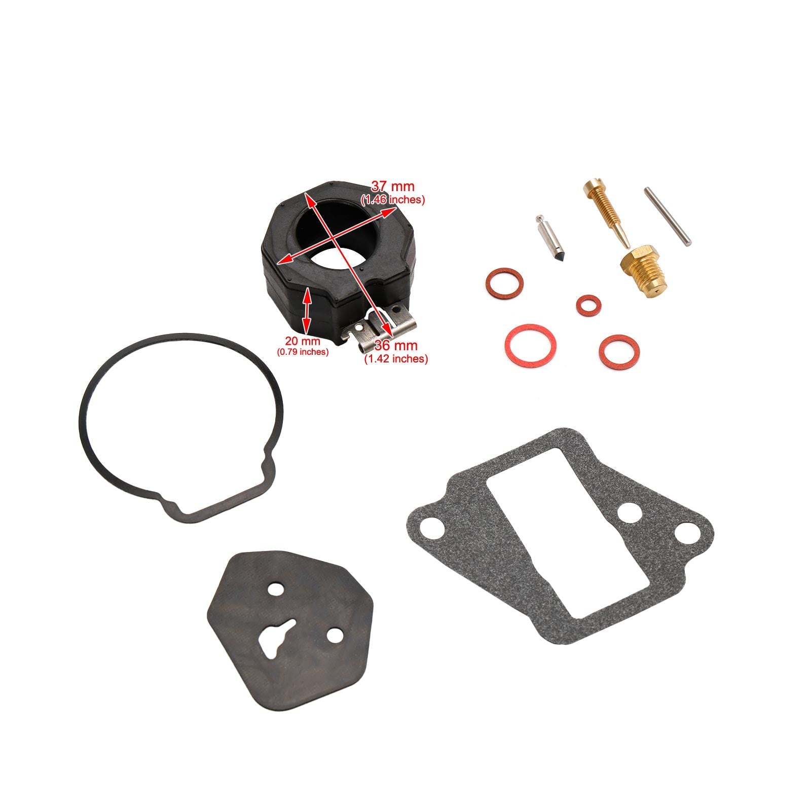 Kit de reconstrucción de carburador apto para Yamaha 9.9HP 15HP 6E7-W0093-01 6E7-W0093-02