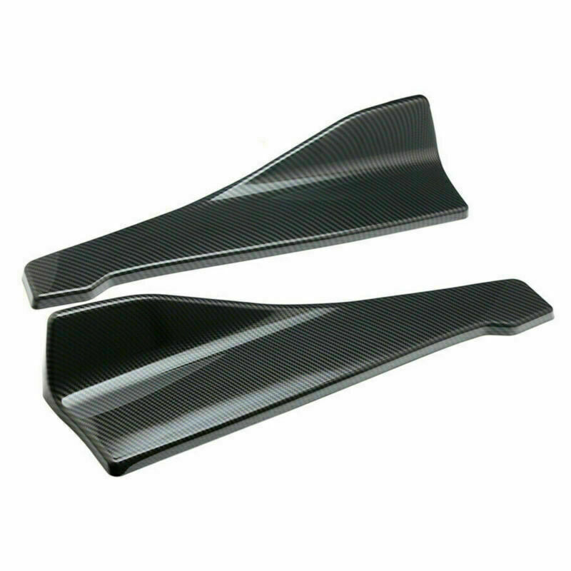 48cm Jupe Spoiler Lèvre Arrière/Extension Latérale Séparateurs de Bascule Winglet Ailes Carbone Générique