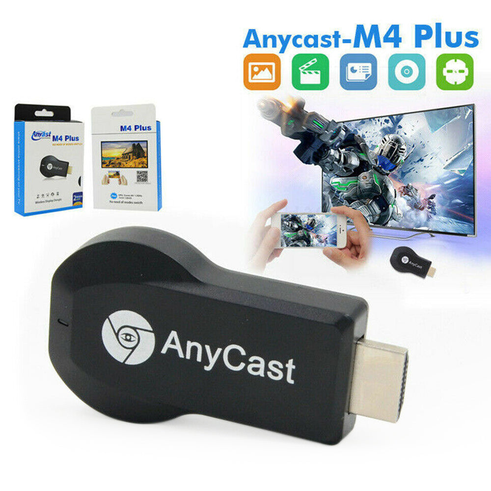 Receptor de pantalla Dongle Streamer Anycast 4K M4+ Air Play HDMI TV Stick WIFI