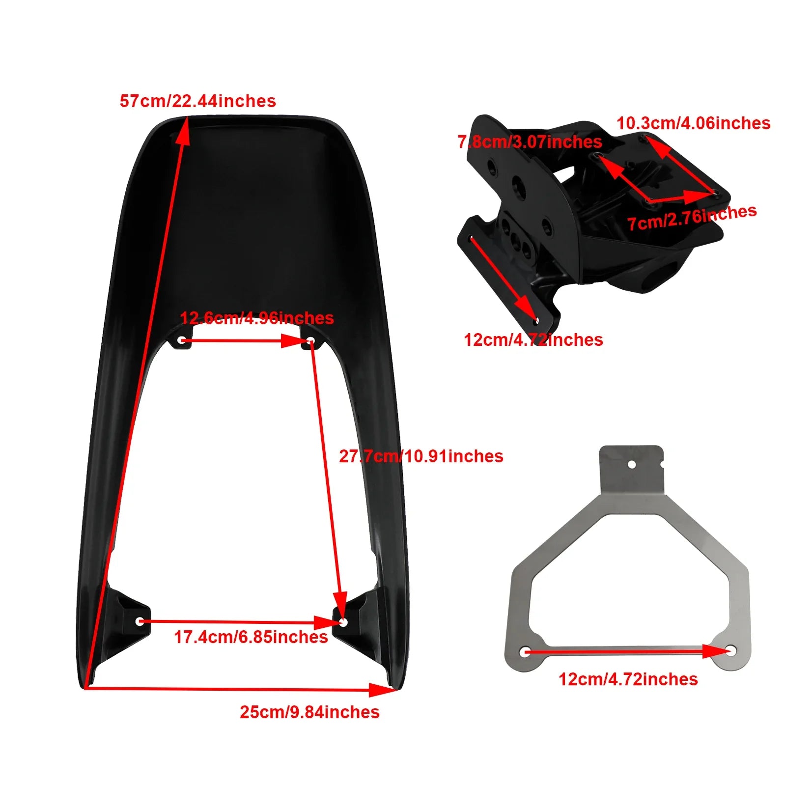 Kawasaki Z900RS 2018-2022 Carenado trasero + soporte para matrícula