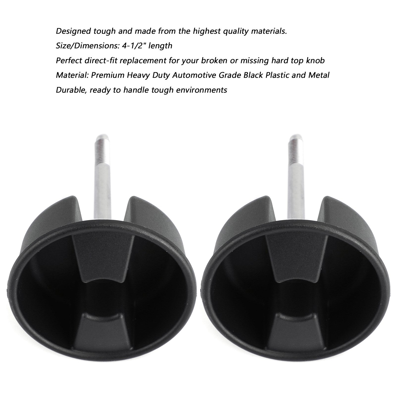 2 szt. Jeep Wrangler 2007-2017 Hardtop Freedom Górne śruby gałki montażowej