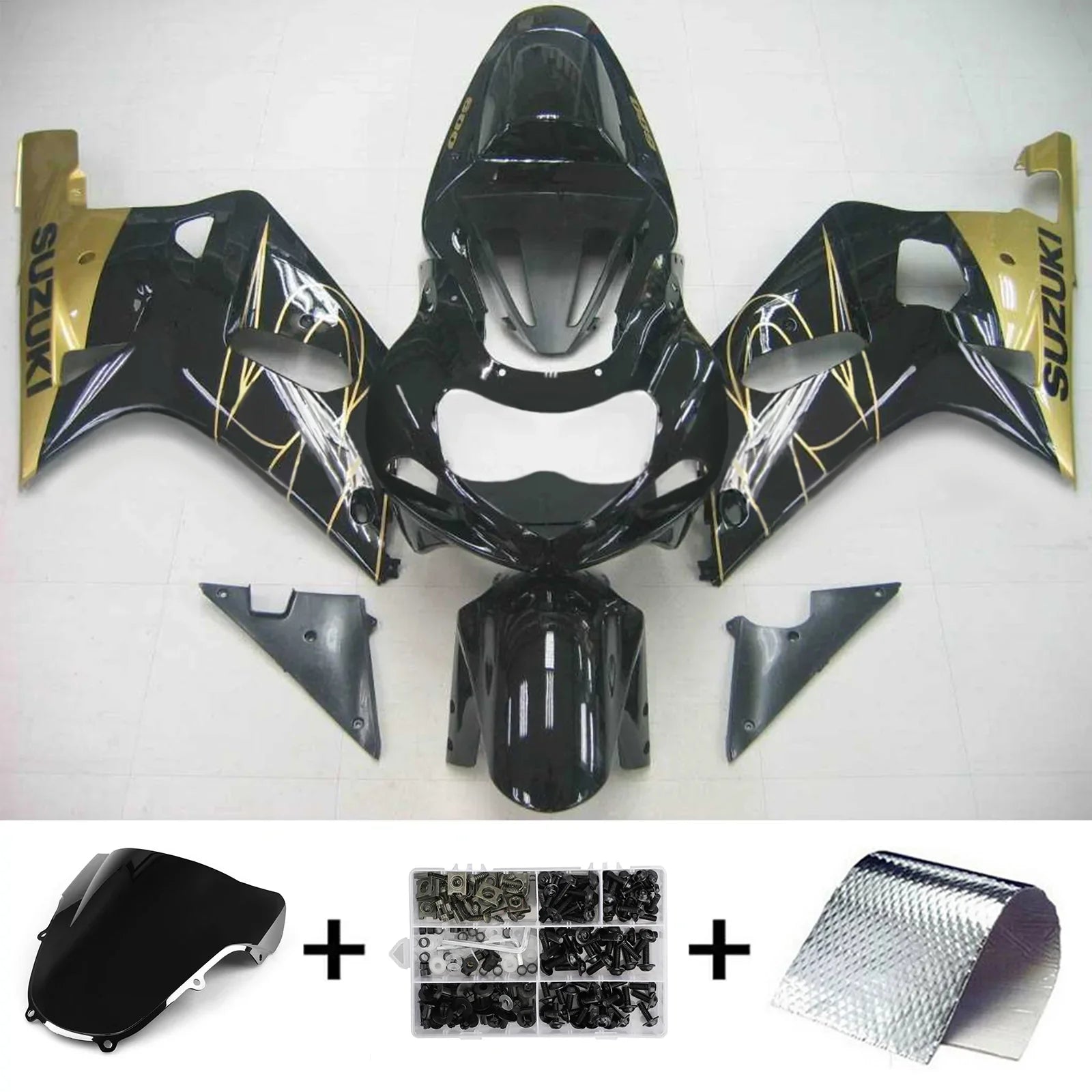 Amotopart Suzuki GSXR600 2001-2003 Kit Carenado Plastico ABS Carroceria