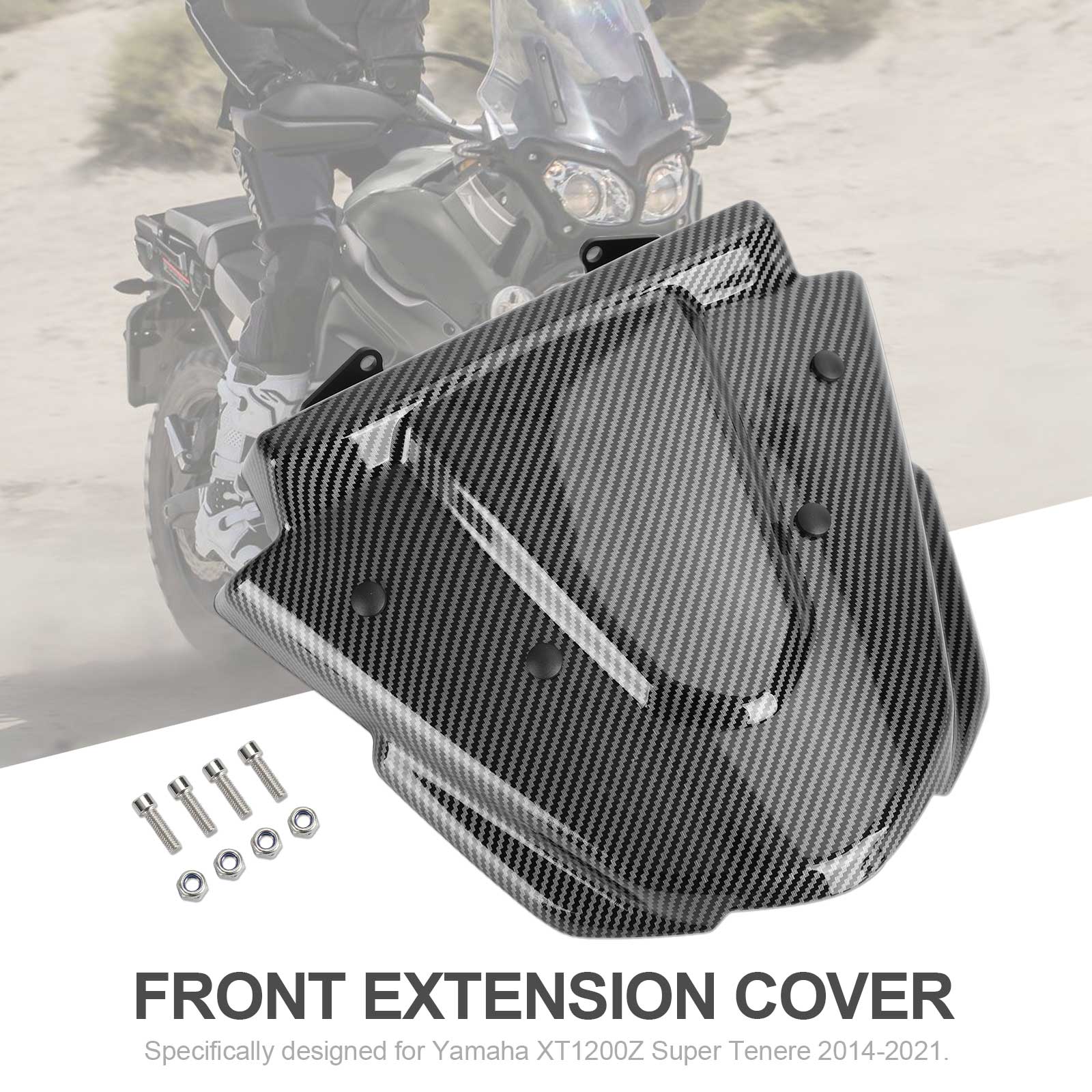 Couvercle d'extension de garde-boue bec avant cône de nez pour Yamaha XT1200Z 2014-2021