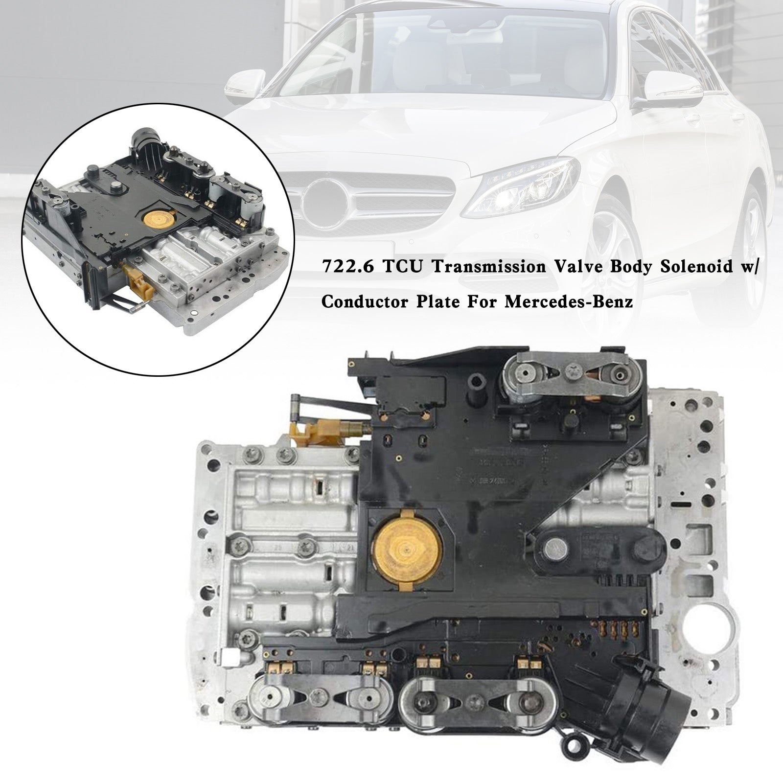Sprinter 2500 2010-2012 722.6 TCU Solenoide del cuerpo de la válvula de transmisión con placa conductora Mercedes-Benz