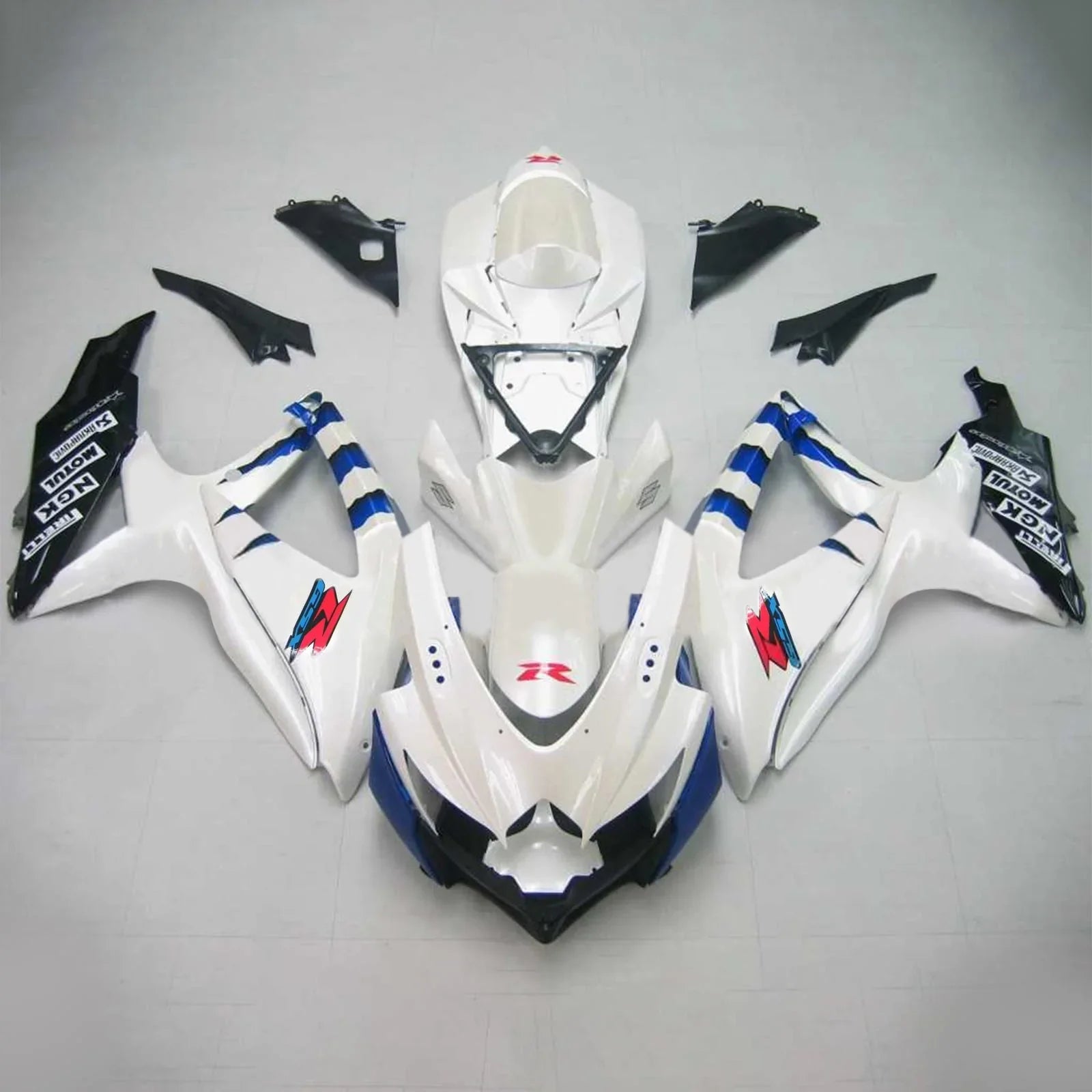 Amotopart Suzuki GSXR 600/750 2008-2010 Kit Carenado Plastico ABS Carenado