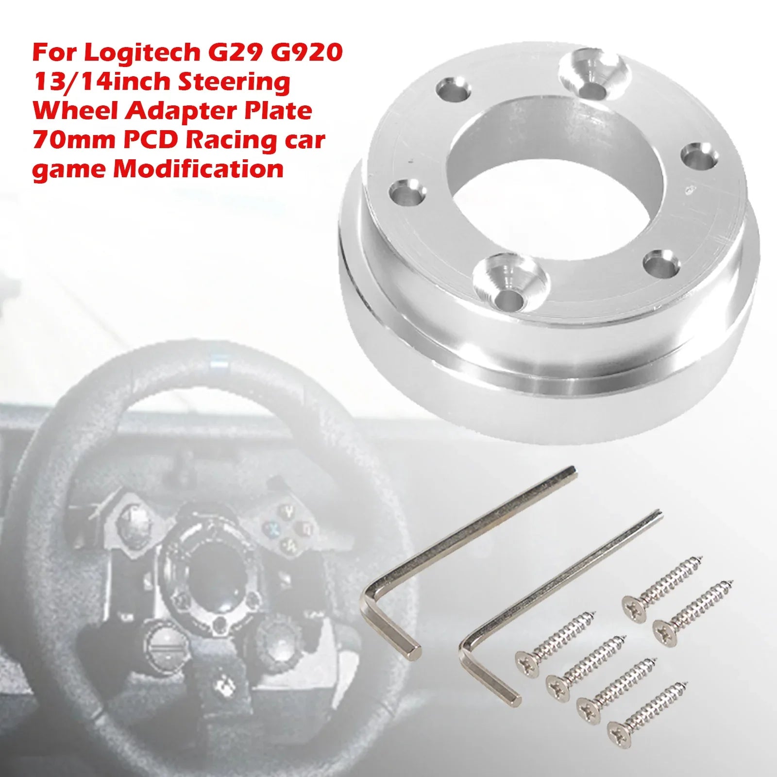 Pour Logitech G29 G920 13/14 pouces plaque adaptateur de volant 70mm Pcd Racing